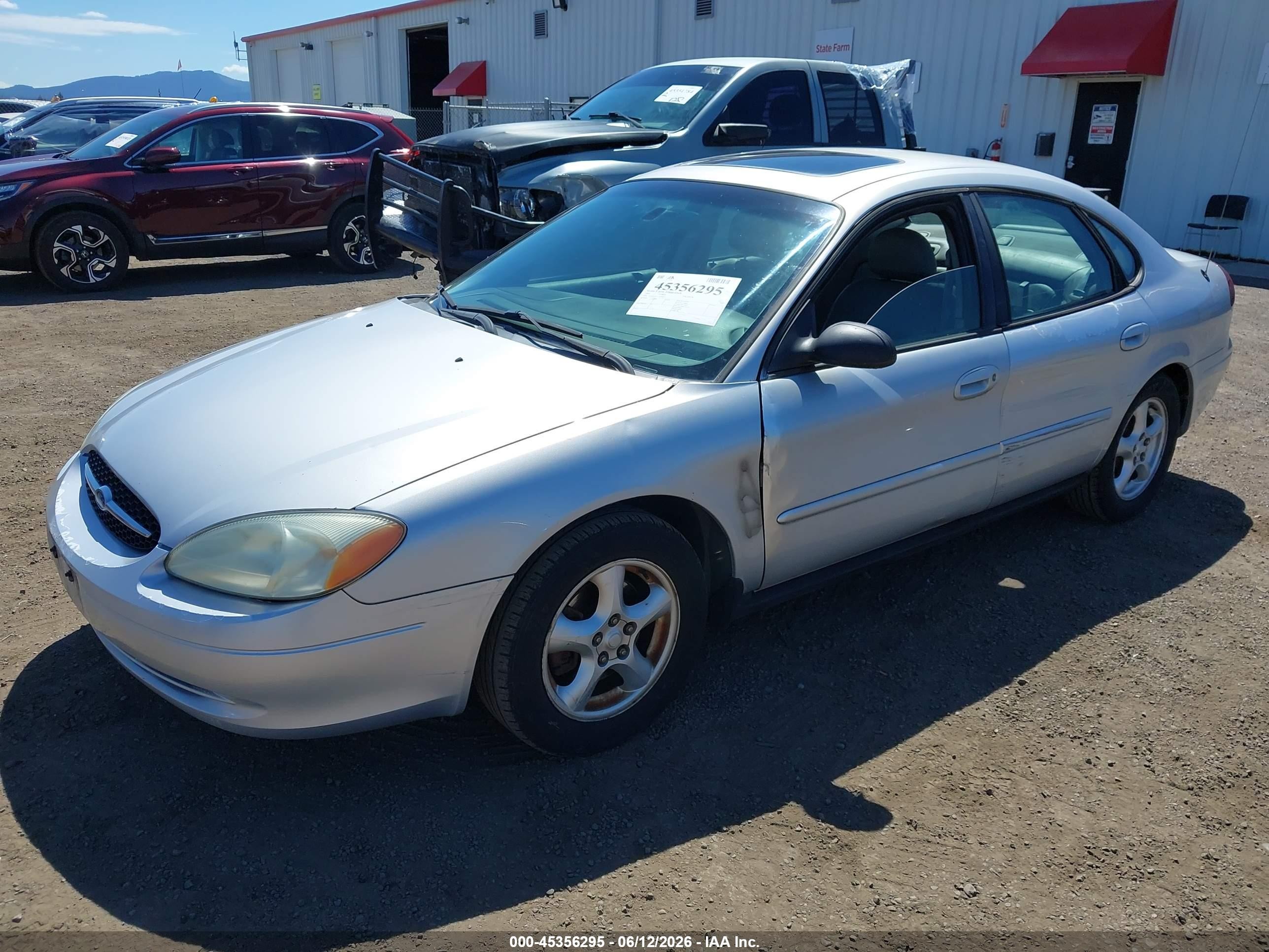 2002 Ford Taurus Ses Silver vin: 1FAFP552X2G236877