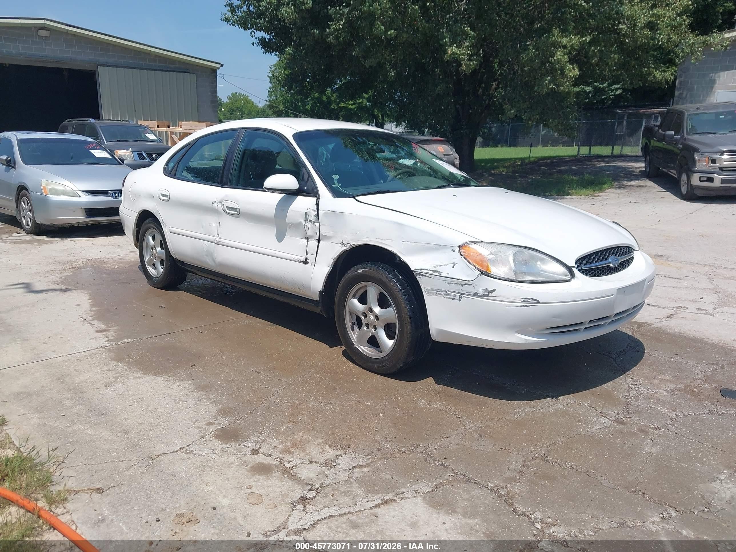 2003 Ford Taurus Ses White vin: 1FAFP552X3G178853