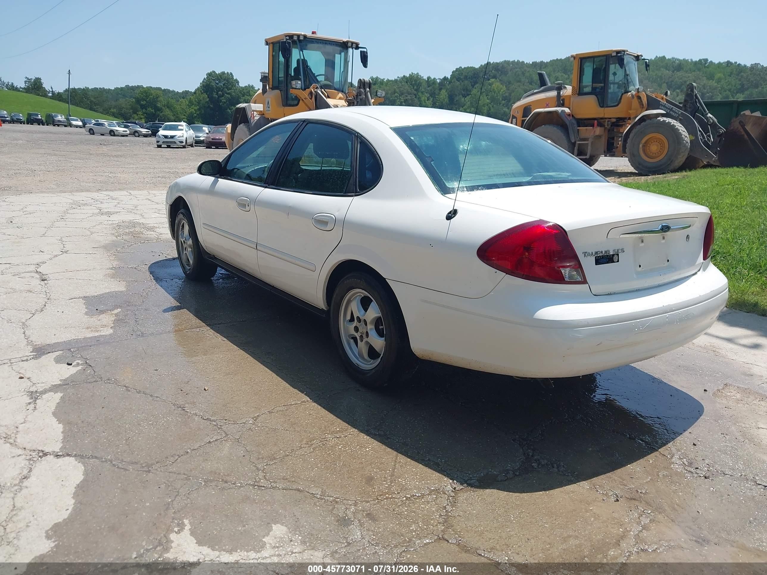 2003 Ford Taurus Ses White vin: 1FAFP552X3G178853