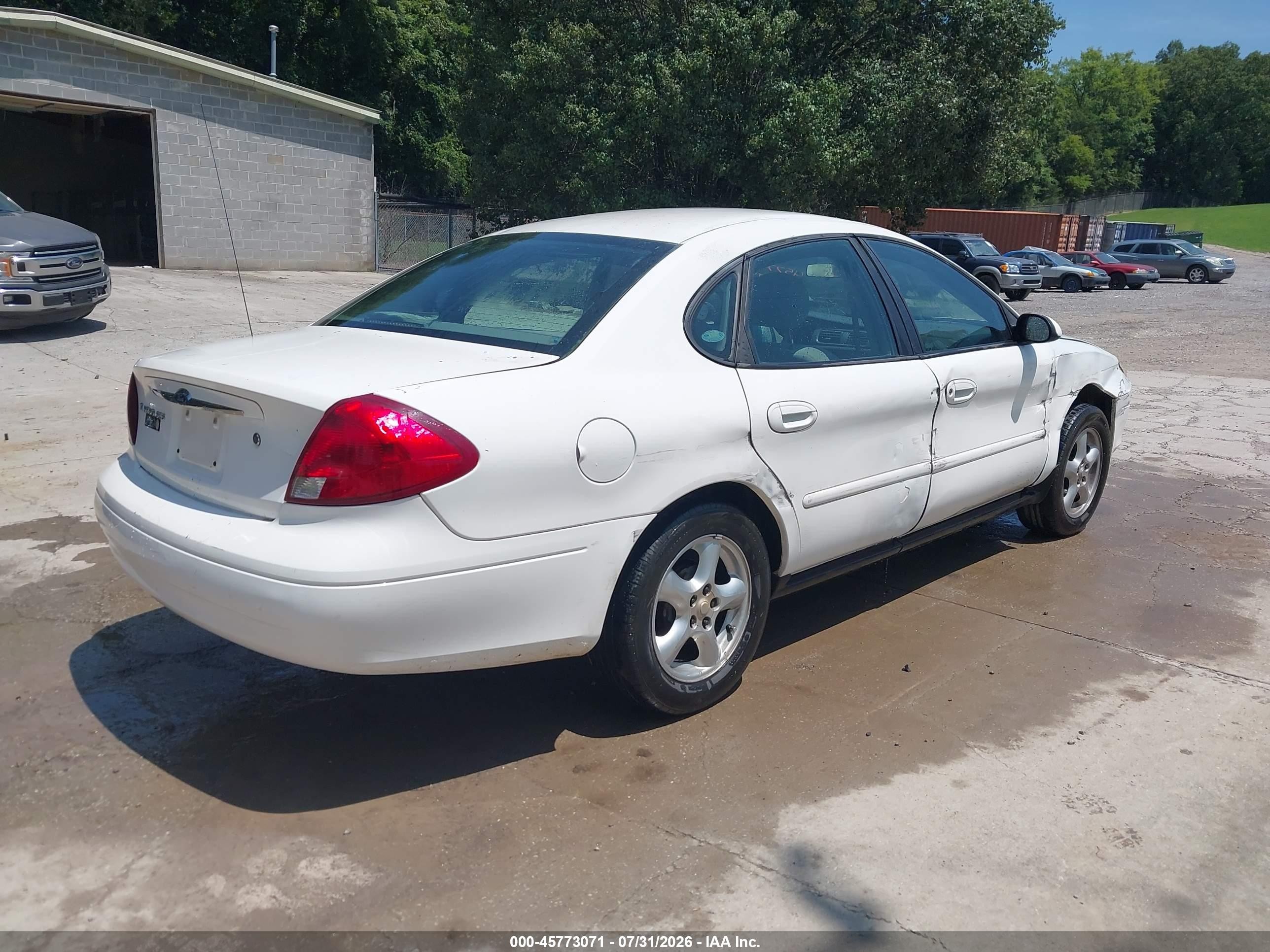 2003 Ford Taurus Ses White vin: 1FAFP552X3G178853