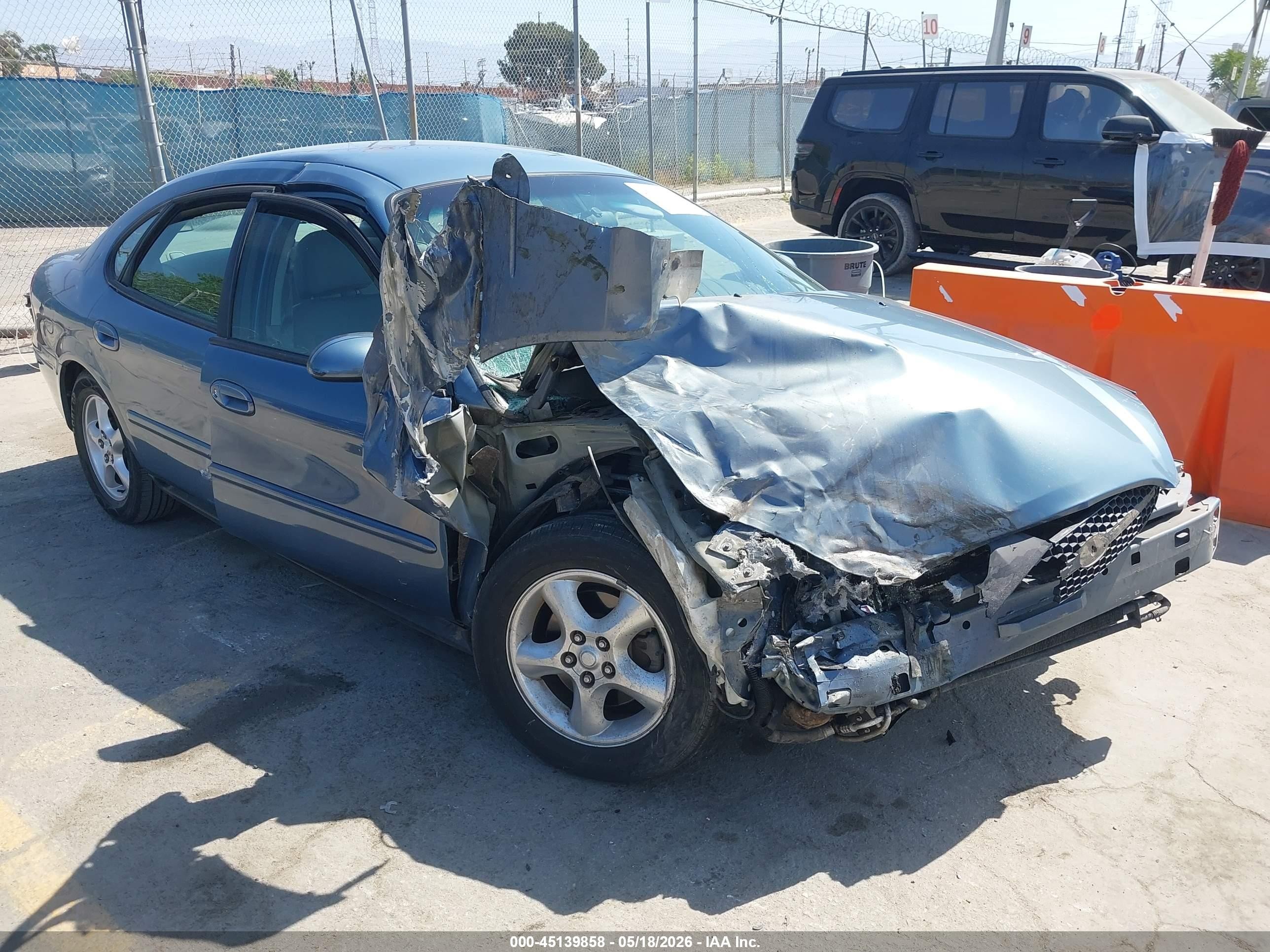 2001 Ford Taurus Ses Blue vin: 1FAFP55S01G133496