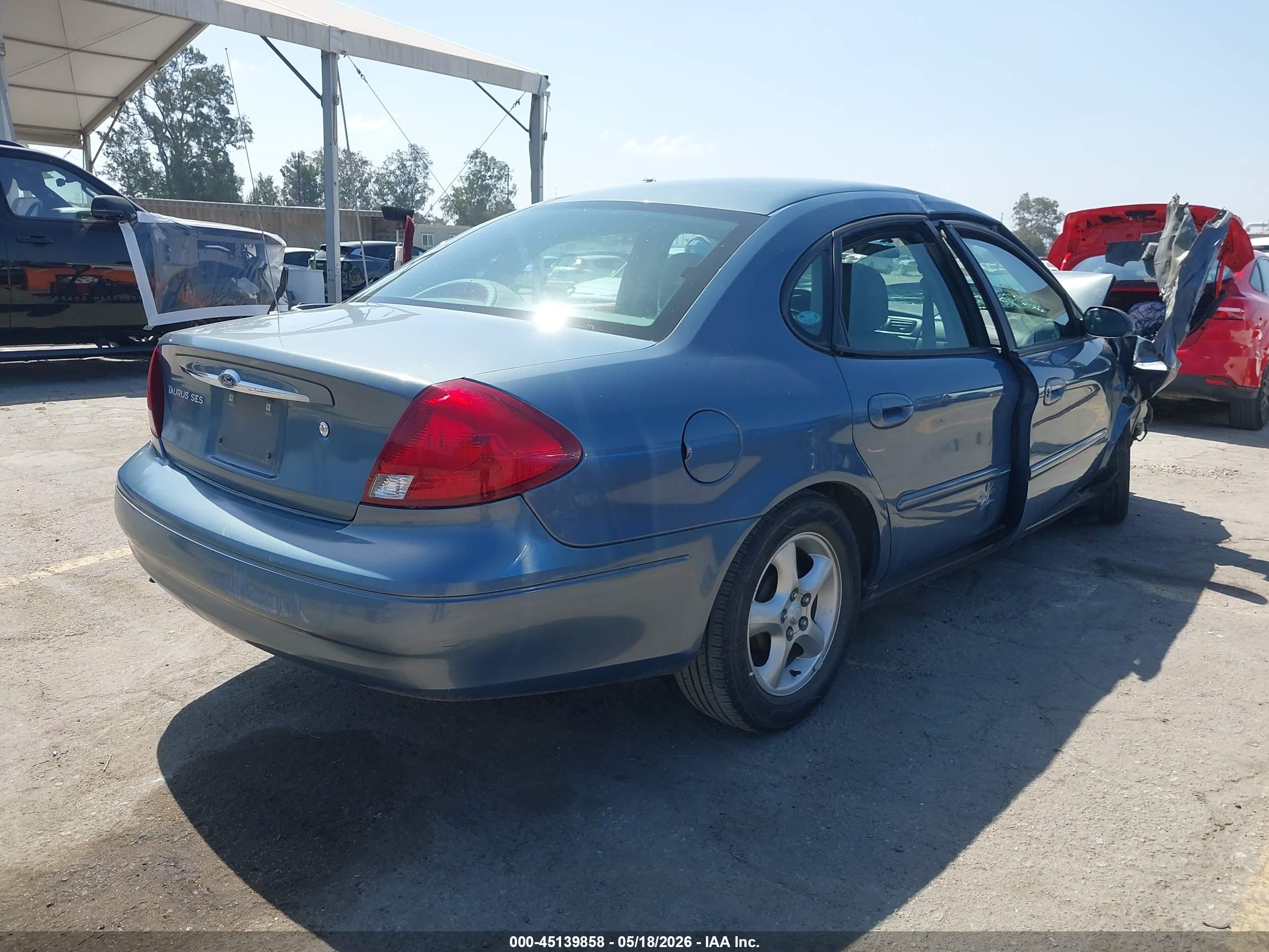 2001 Ford Taurus Ses Синий vin: 1FAFP55S01G133496