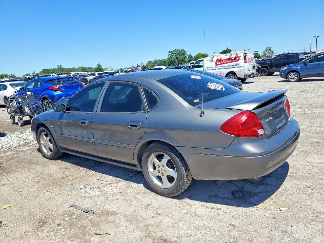 2003 Ford Taurus Ses Gray vin: 1FAFP55S03G145795