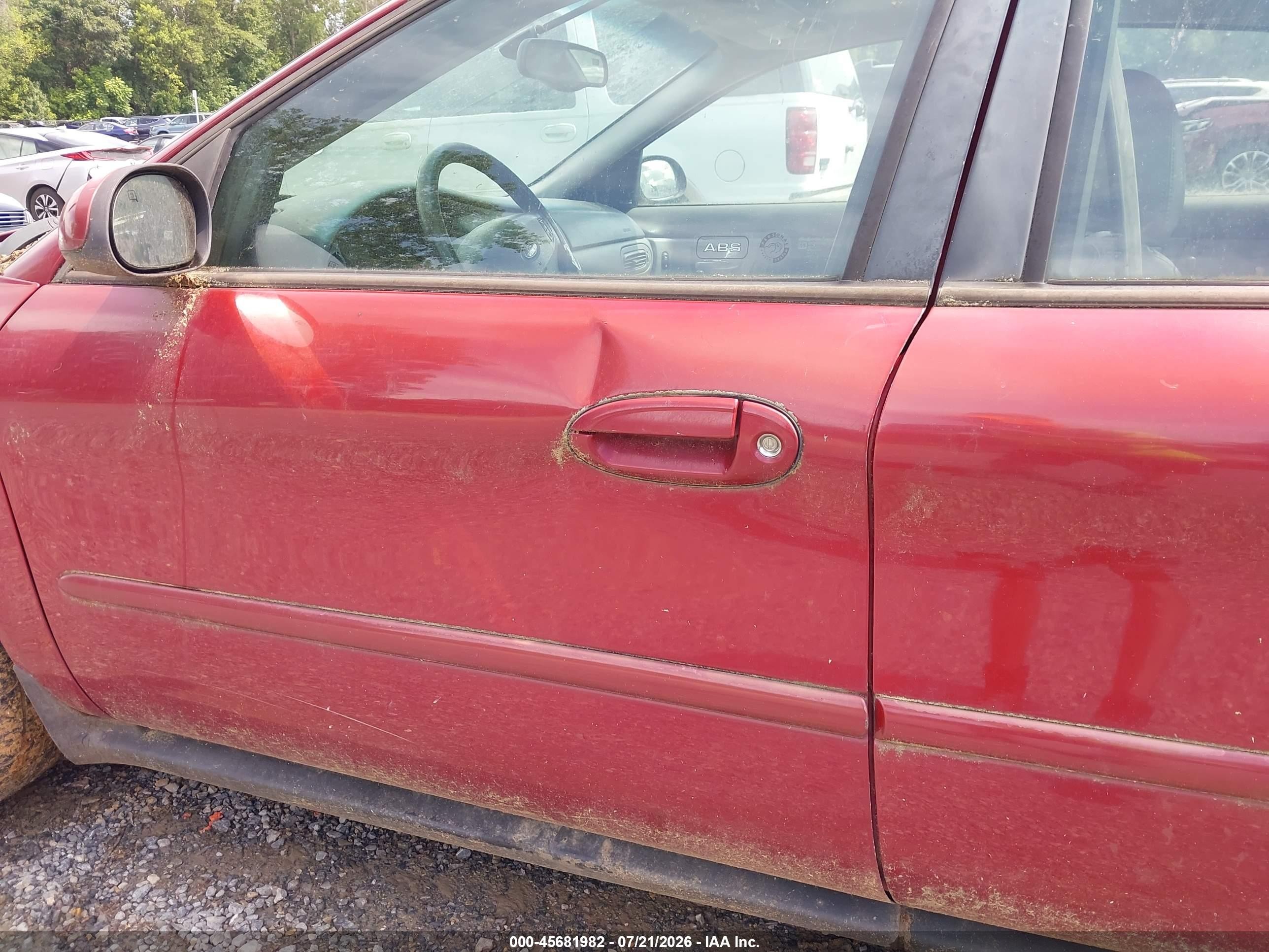 2003 Ford Taurus Ses Красный vin: 1FAFP55S13A113425