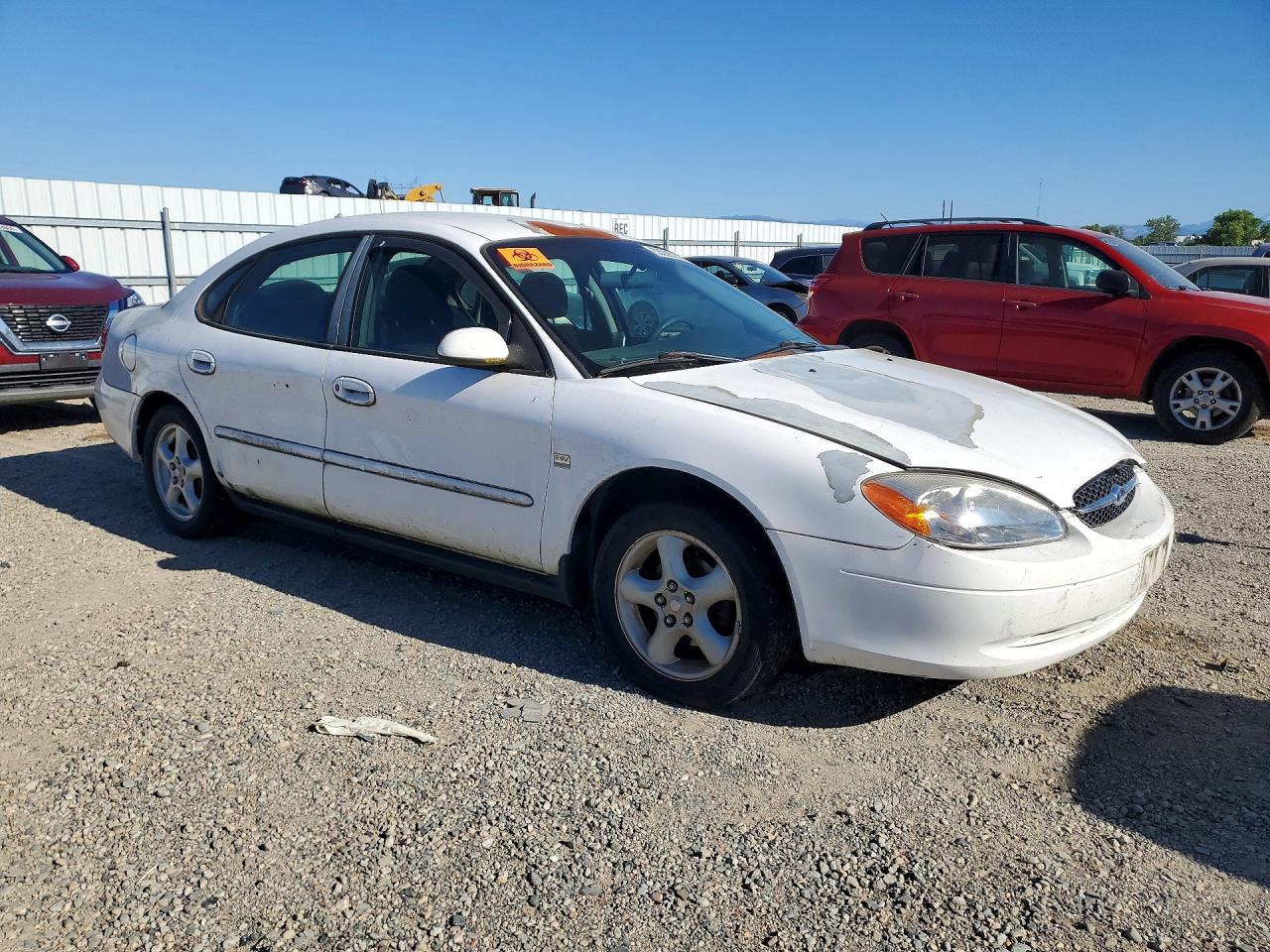 2000 Ford Taurus Ses White vin: 1FAFP55S1YG177095