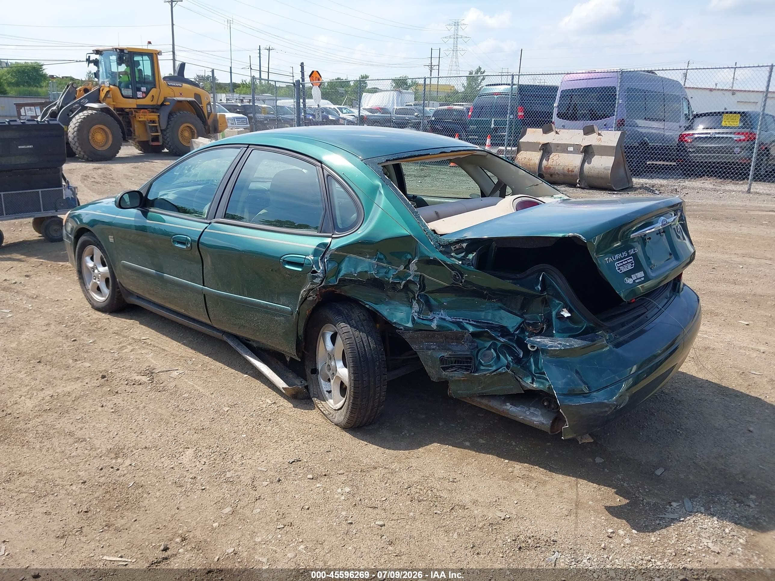 2000 Ford Taurus Ses Green vin: 1FAFP55S3YA286130