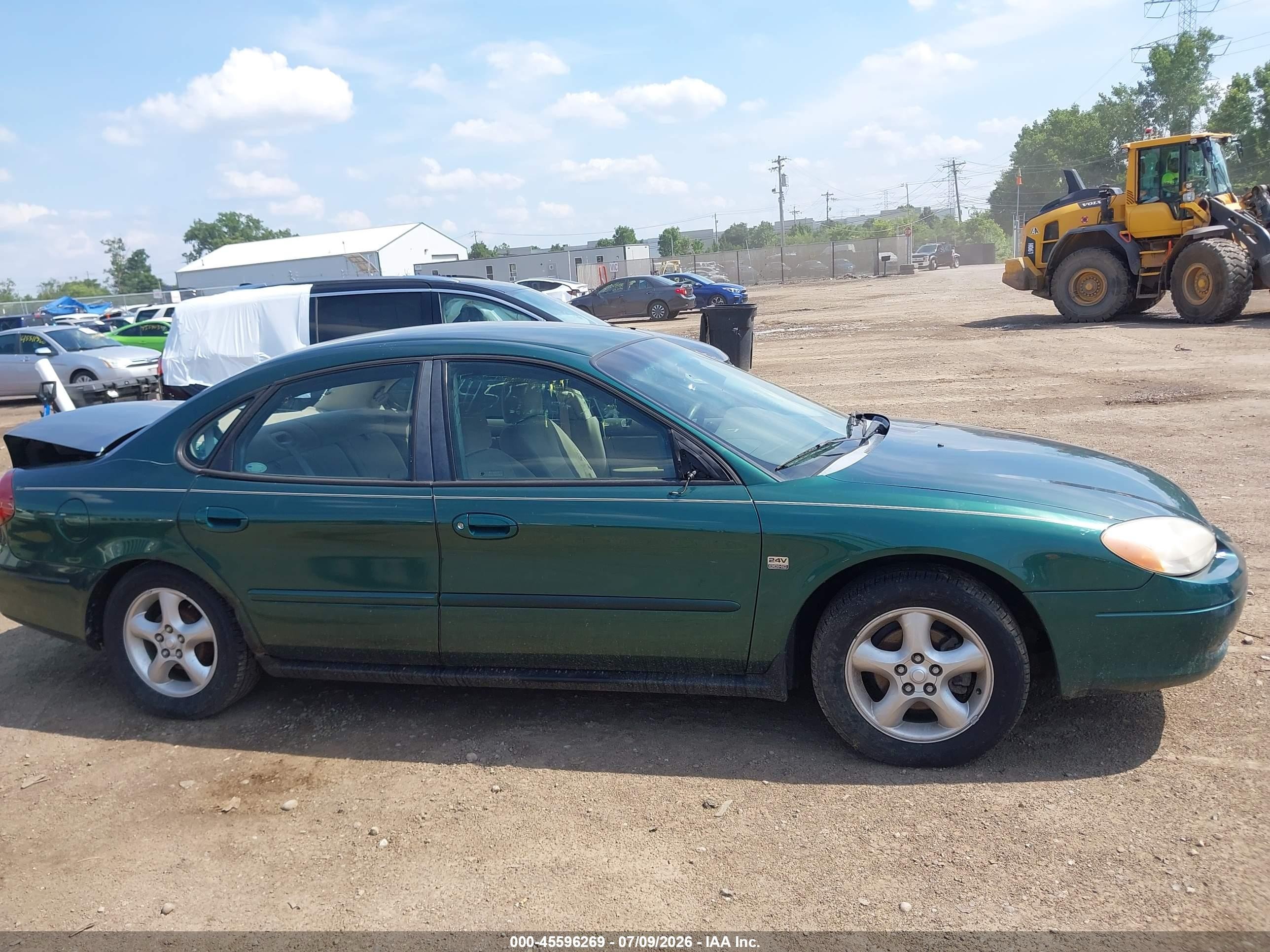 2000 Ford Taurus Ses Green vin: 1FAFP55S3YA286130
