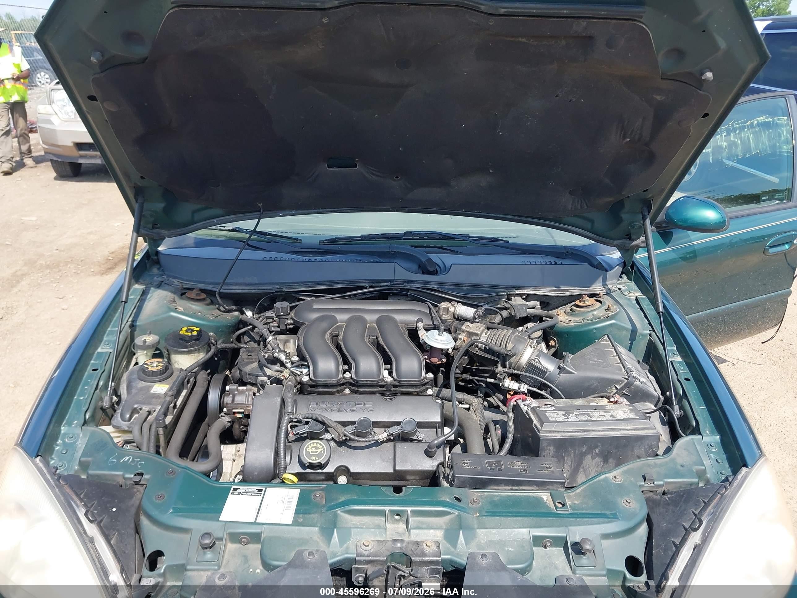 2000 Ford Taurus Ses Green vin: 1FAFP55S3YA286130
