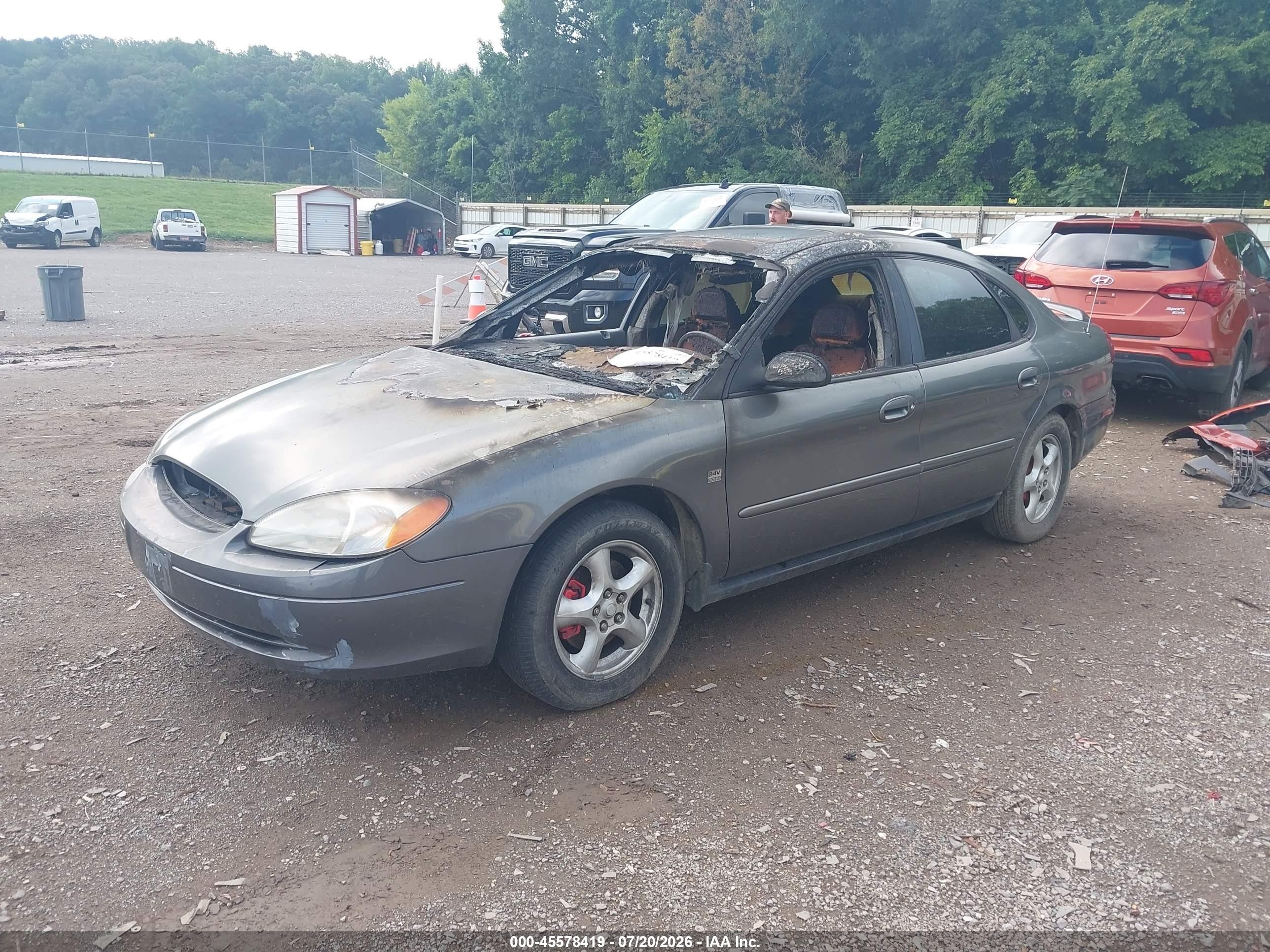 2003 Ford Taurus Ses Gray vin: 1FAFP55S43A269927