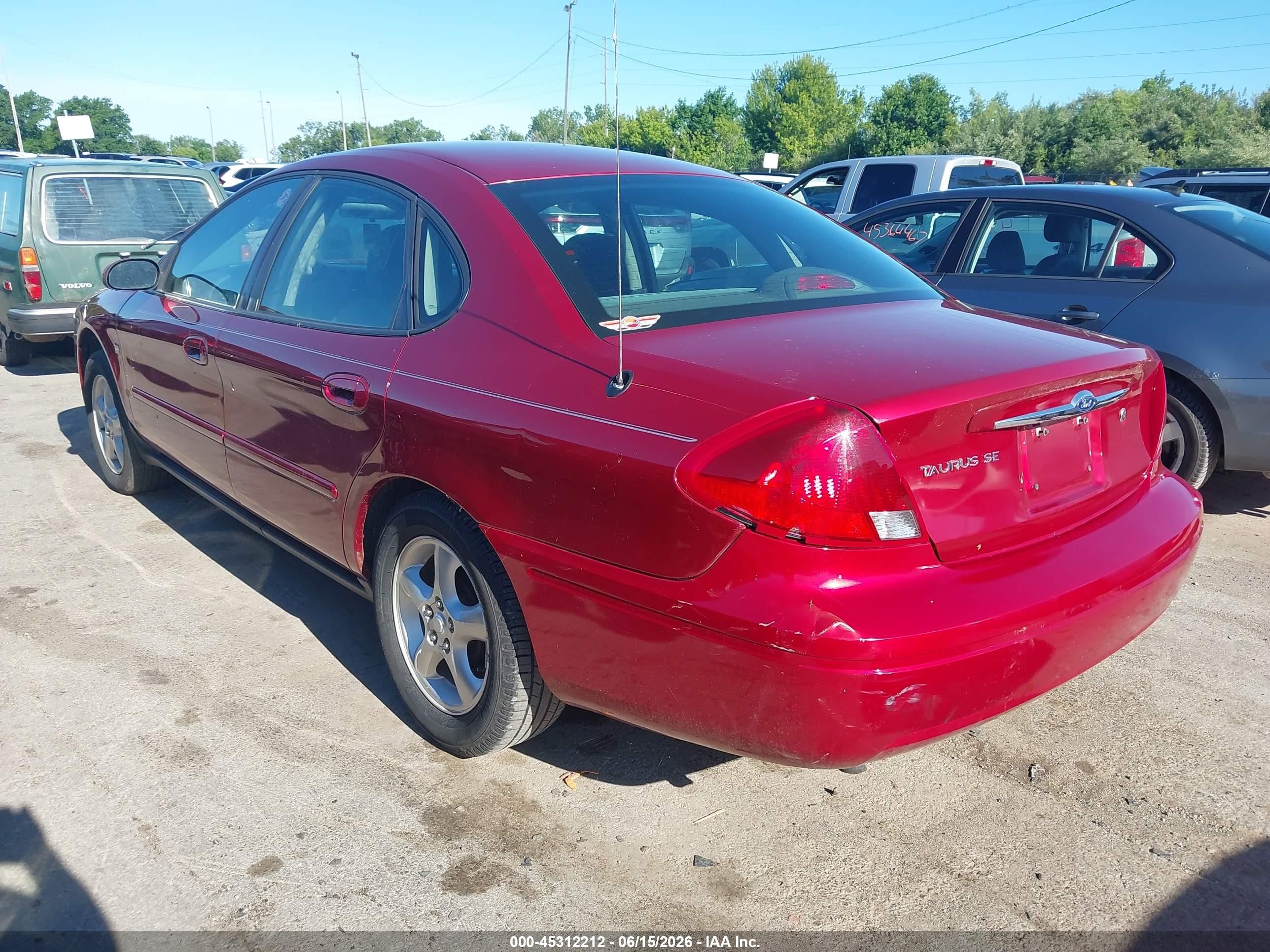 2000 Ford Taurus Ses Burgundy vin: 1FAFP55S4YA206785