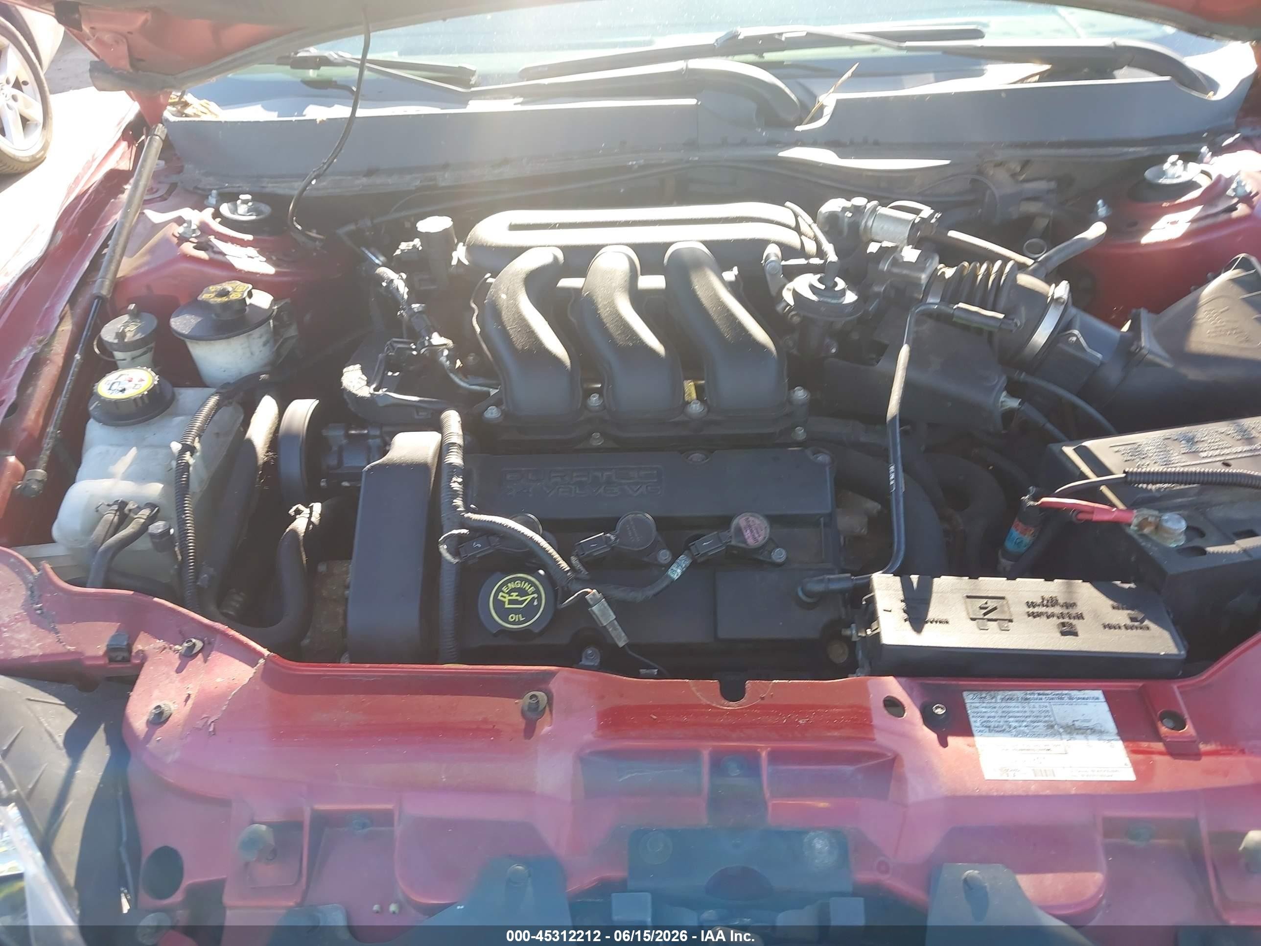 2000 Ford Taurus Ses Burgundy vin: 1FAFP55S4YA206785