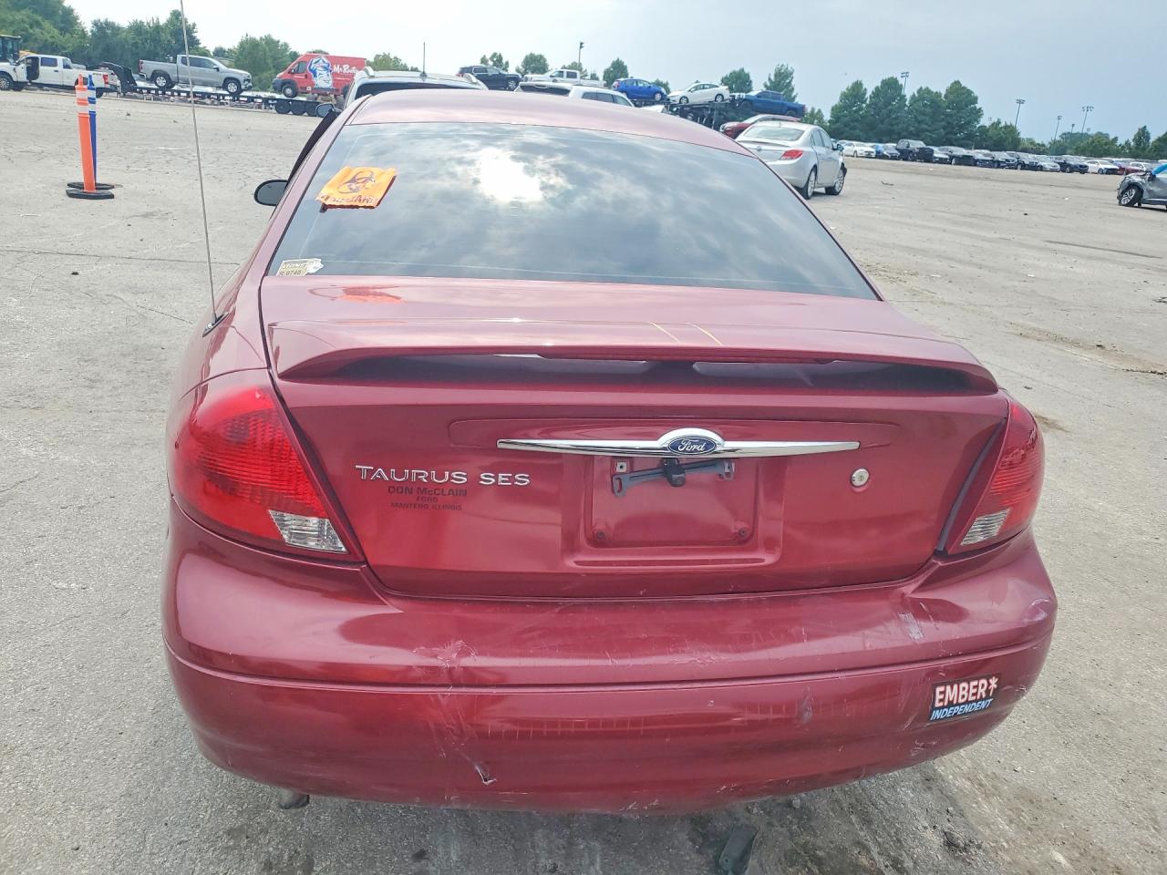 2002 Ford Taurus Ses Бордовый vin: 1FAFP55S52G277644