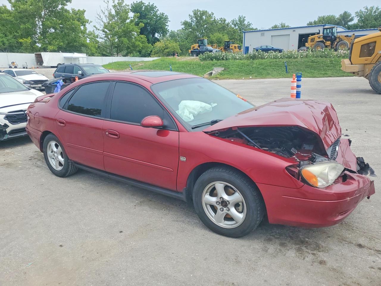 2002 Ford Taurus Ses Бордовый vin: 1FAFP55S52G277644