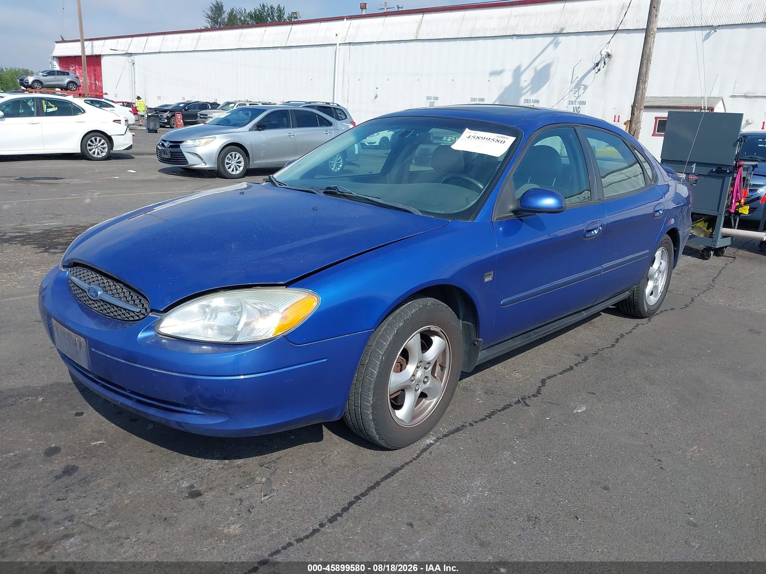 2003 Ford Taurus Ses Blue vin: 1FAFP55S53A183218