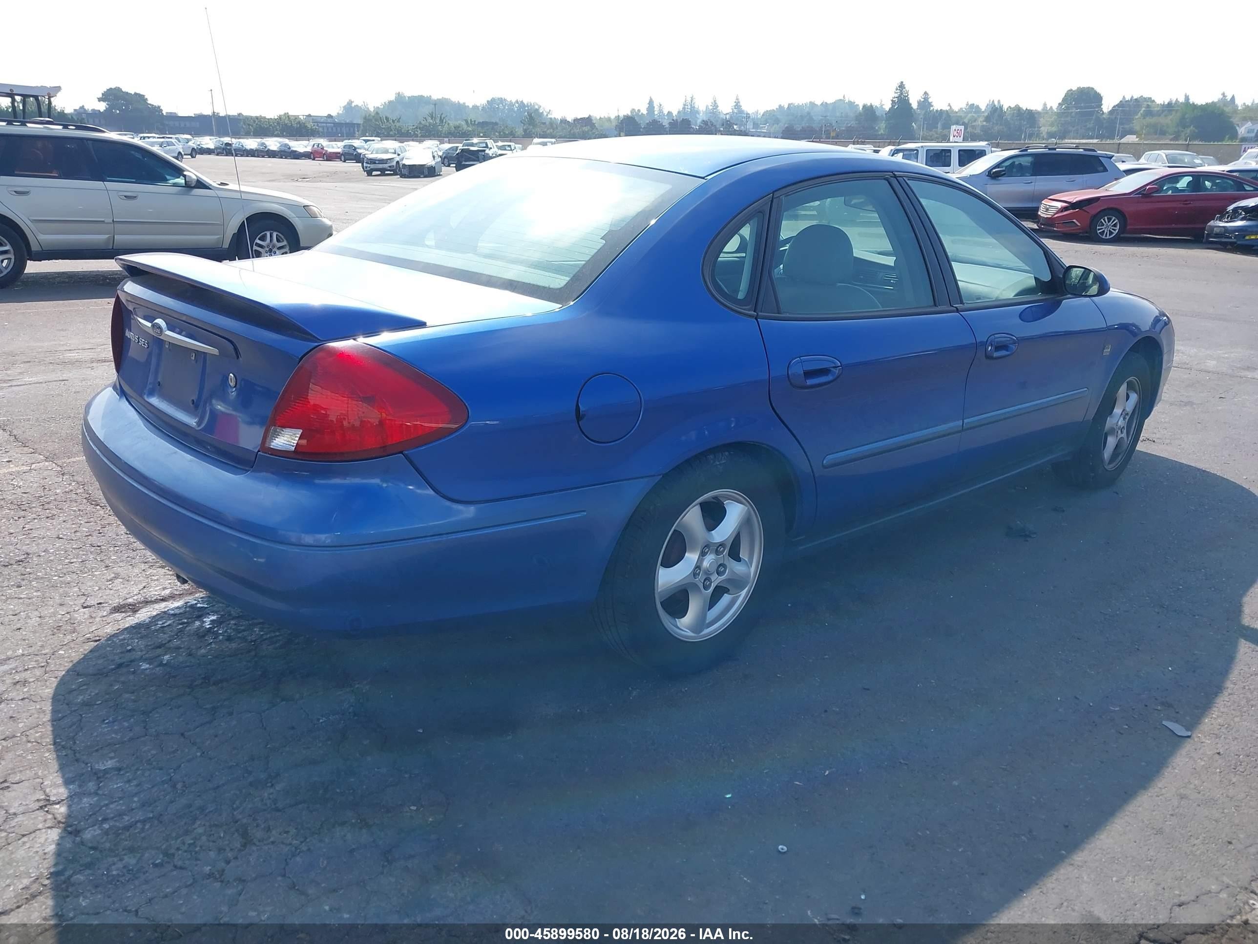 2003 Ford Taurus Ses Blue vin: 1FAFP55S53A183218