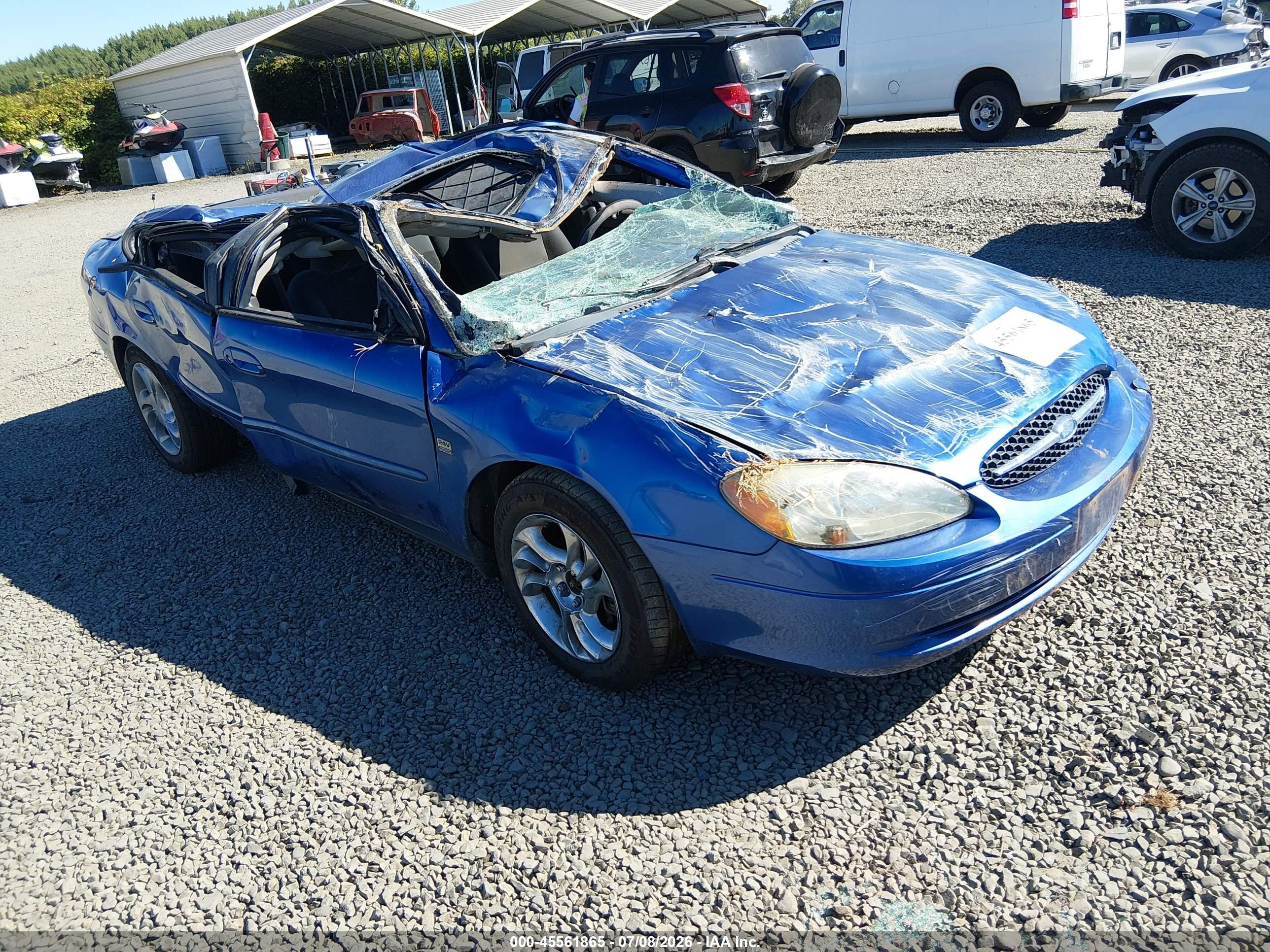 2003 Ford Taurus Ses Blue vin: 1FAFP55S63G100862