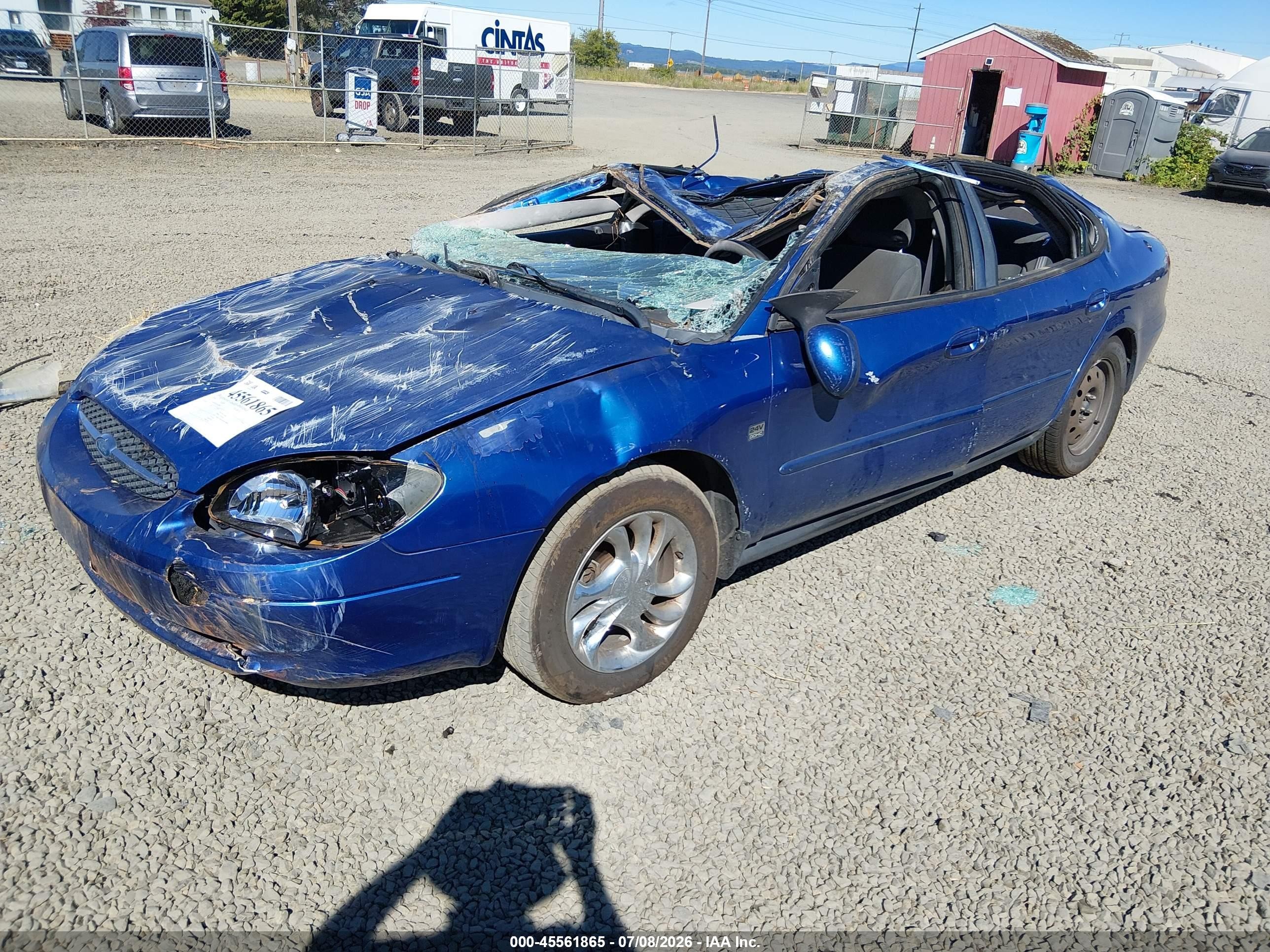 2003 Ford Taurus Ses Blue vin: 1FAFP55S63G100862