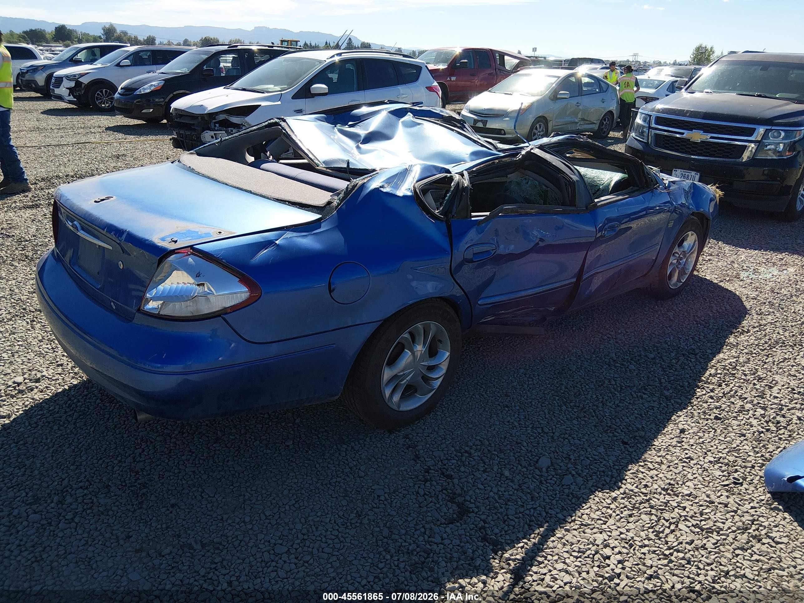 2003 Ford Taurus Ses Blue vin: 1FAFP55S63G100862