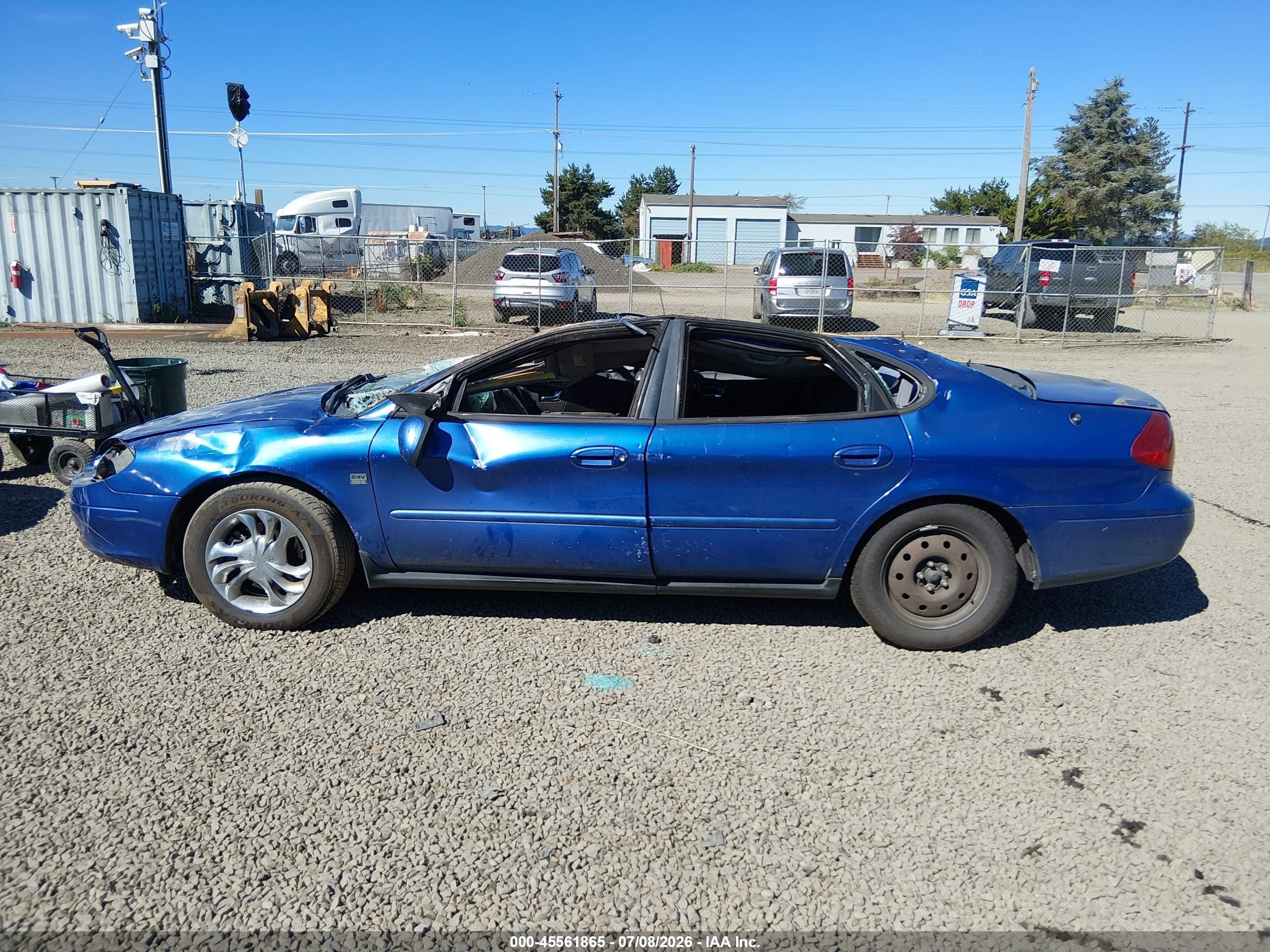 2003 Ford Taurus Ses Blue vin: 1FAFP55S63G100862