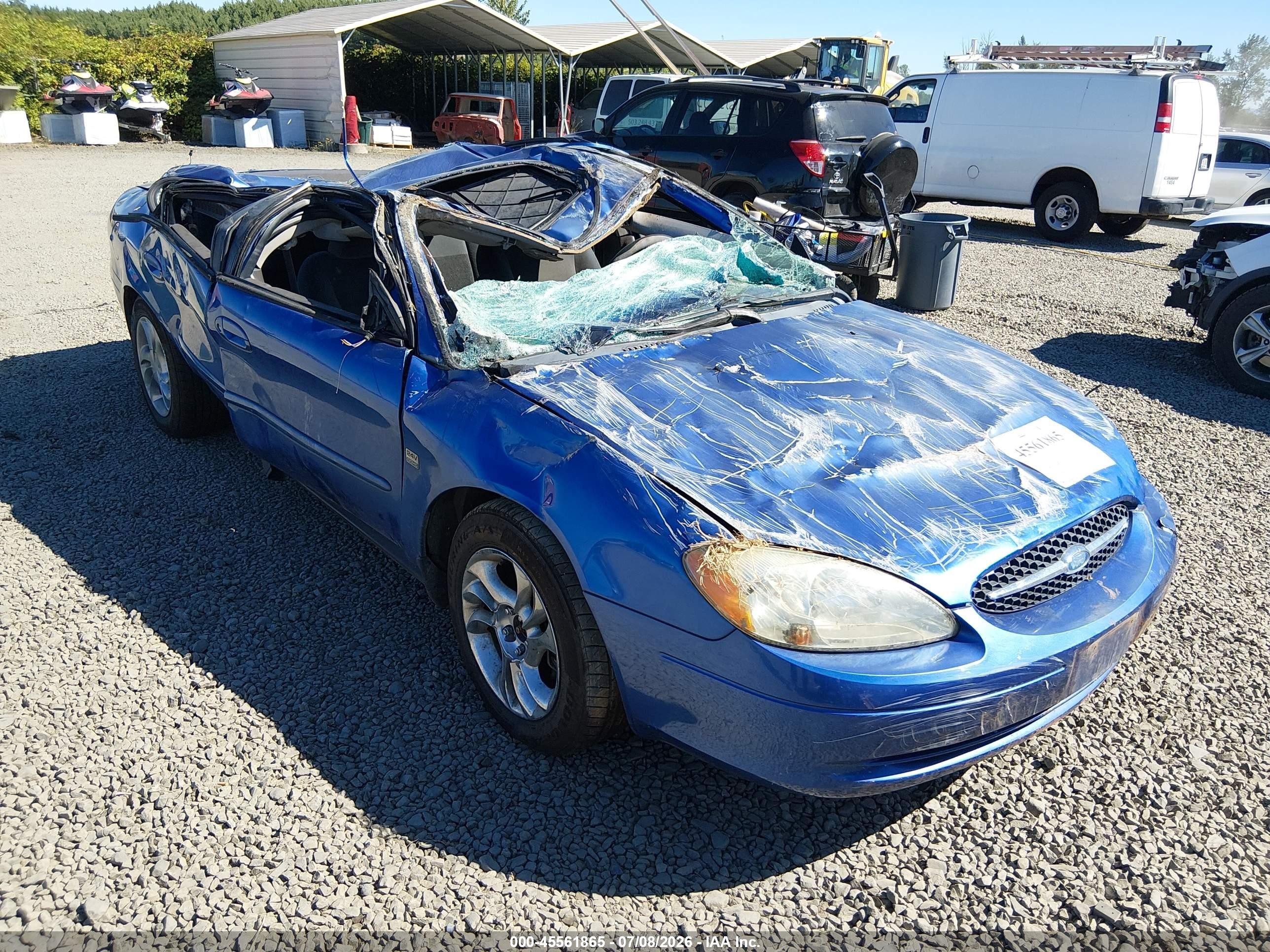 2003 Ford Taurus Ses Blue vin: 1FAFP55S63G100862