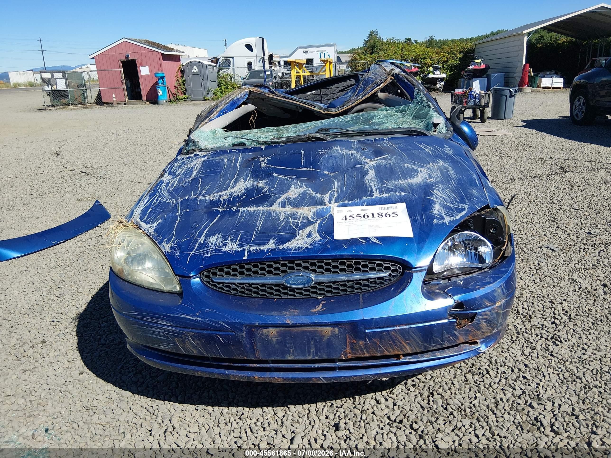 2003 Ford Taurus Ses Blue vin: 1FAFP55S63G100862