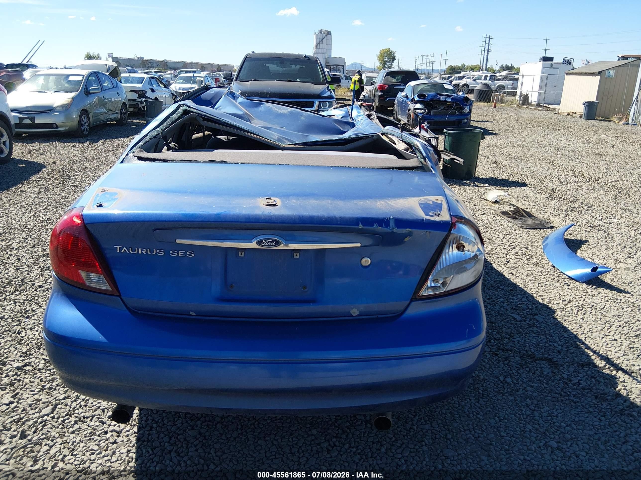 2003 Ford Taurus Ses Blue vin: 1FAFP55S63G100862
