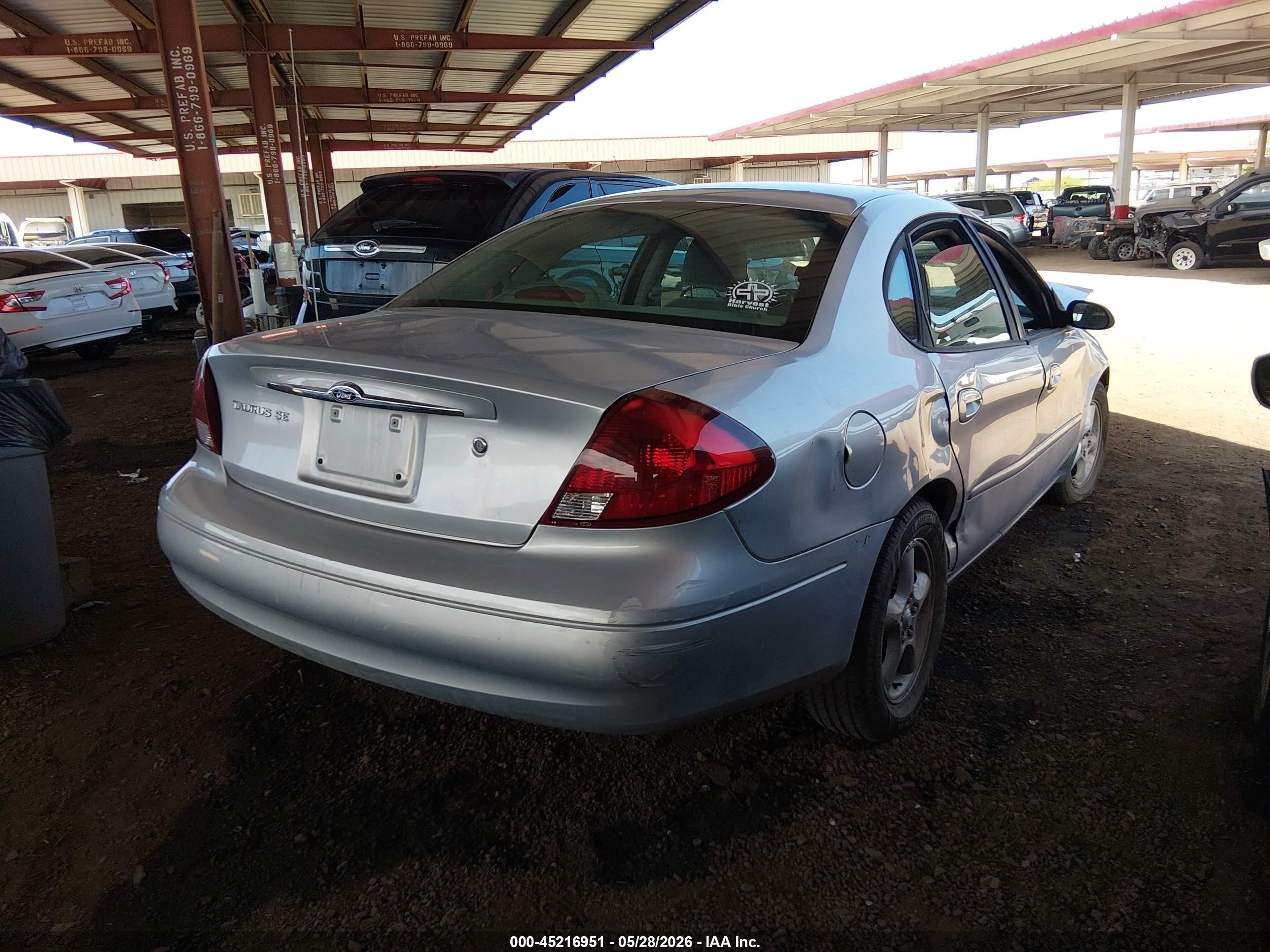 2000 Ford Taurus Ses Silver vin: 1FAFP55S6YA140160