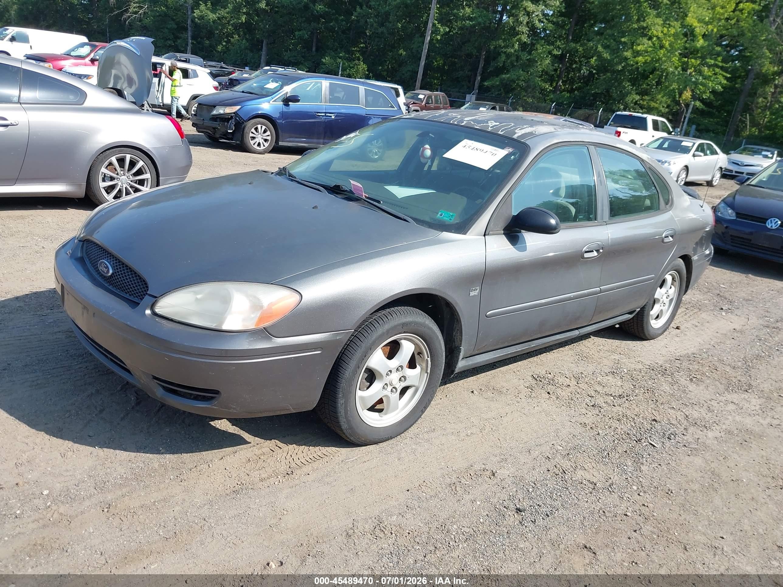 2004 Ford Taurus Ses Gray vin: 1FAFP55S74G161168