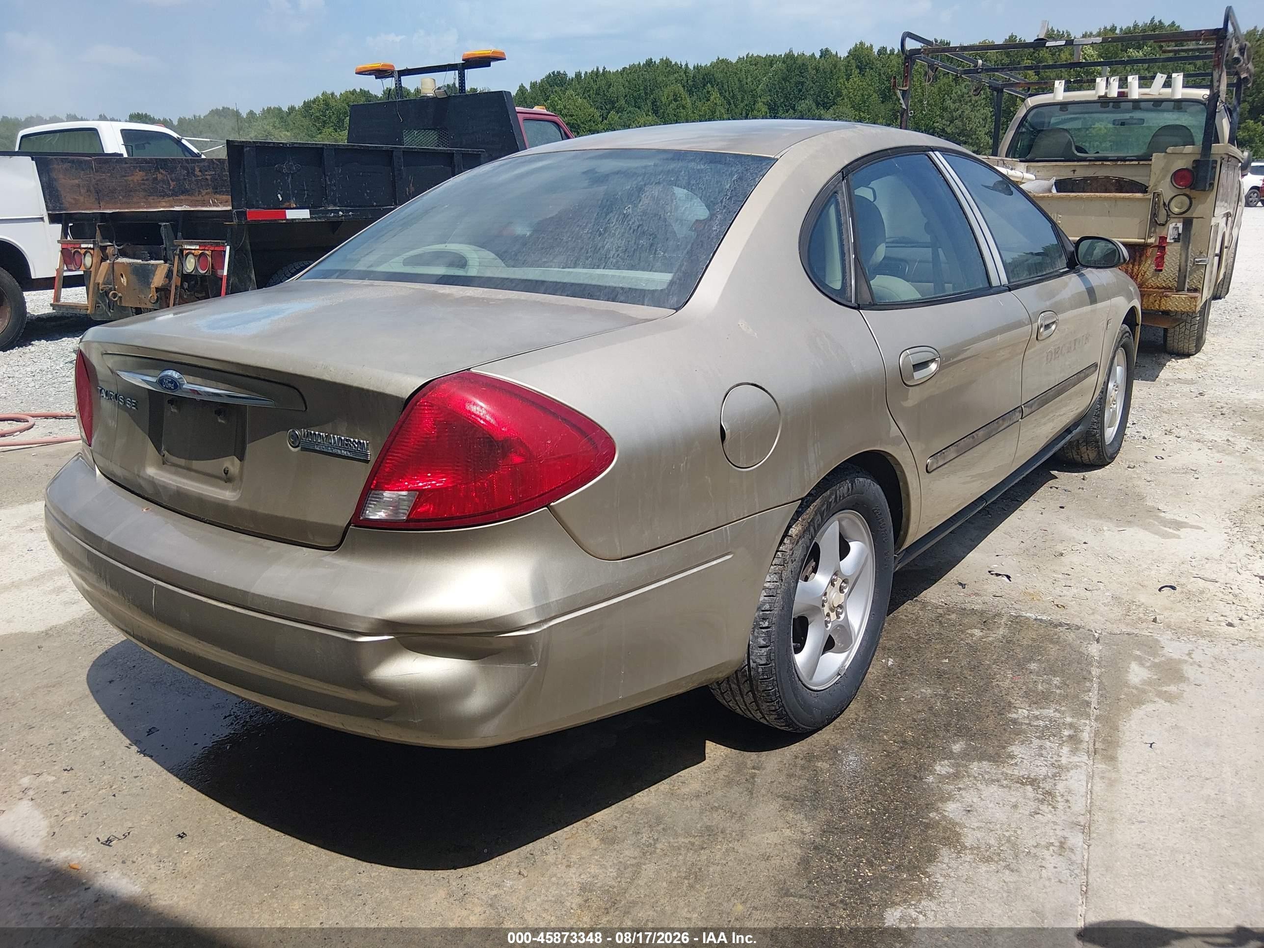 2000 Ford Taurus Ses Beige vin: 1FAFP55S7YA130267