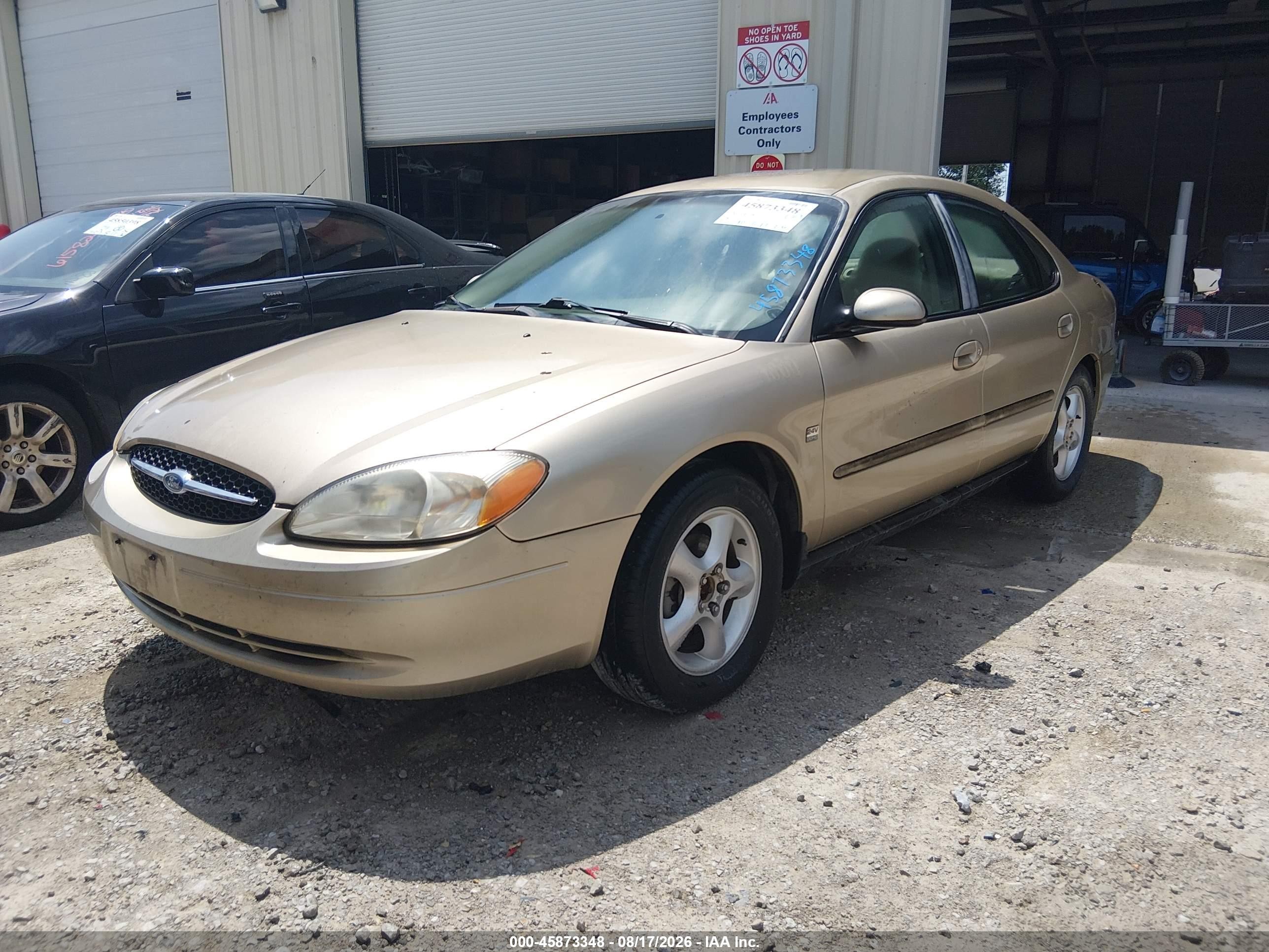2000 Ford Taurus Ses Beige vin: 1FAFP55S7YA130267