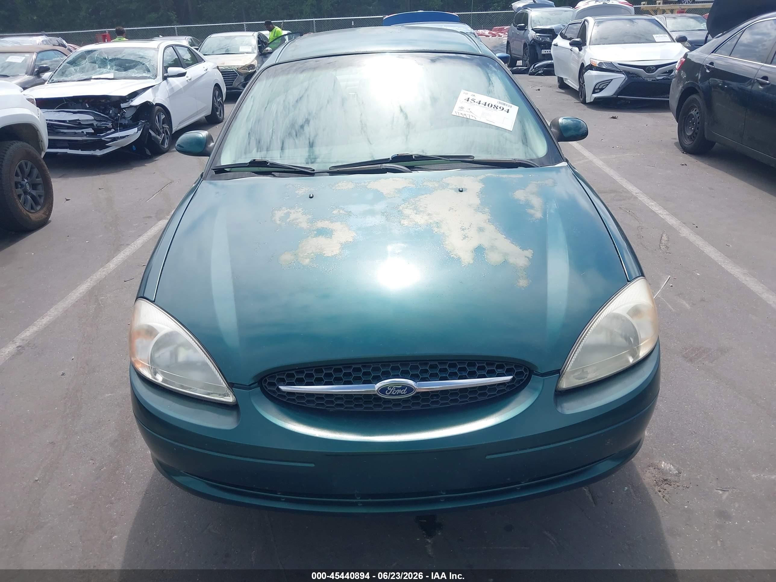 2000 Ford Taurus Ses Green vin: 1FAFP55S7YA187293