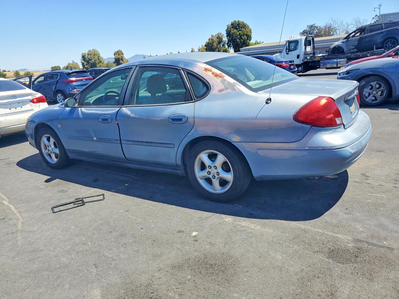 2000 Ford Taurus Ses Blue vin: 1FAFP55S7YA212273