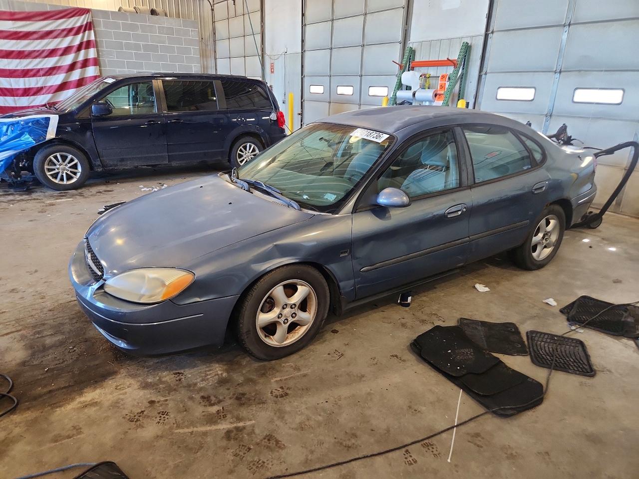 2000 Ford Taurus Ses Синий vin: 1FAFP55S7YA286387
