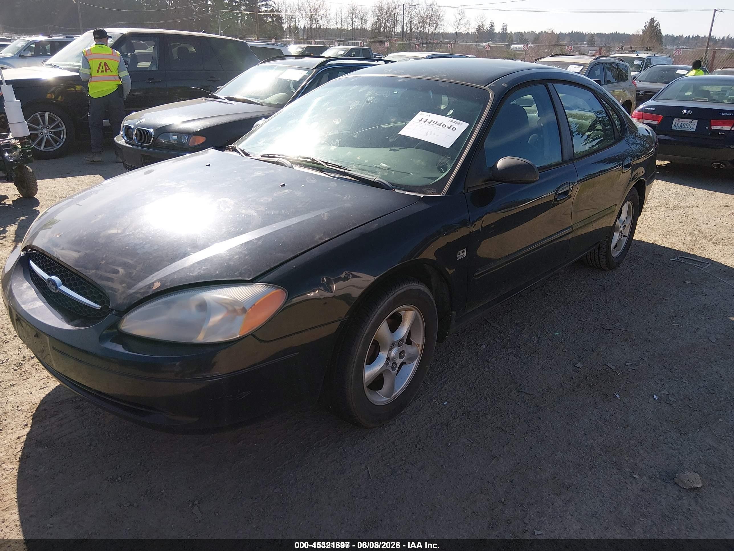 2000 Ford Taurus Ses Black vin: 1FAFP55S7YG246372