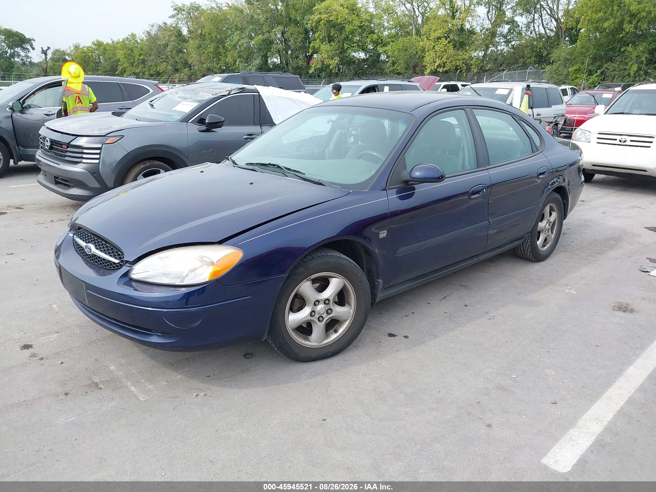 2000 Ford Taurus Ses Navy vin: 1FAFP55S9YA213117
