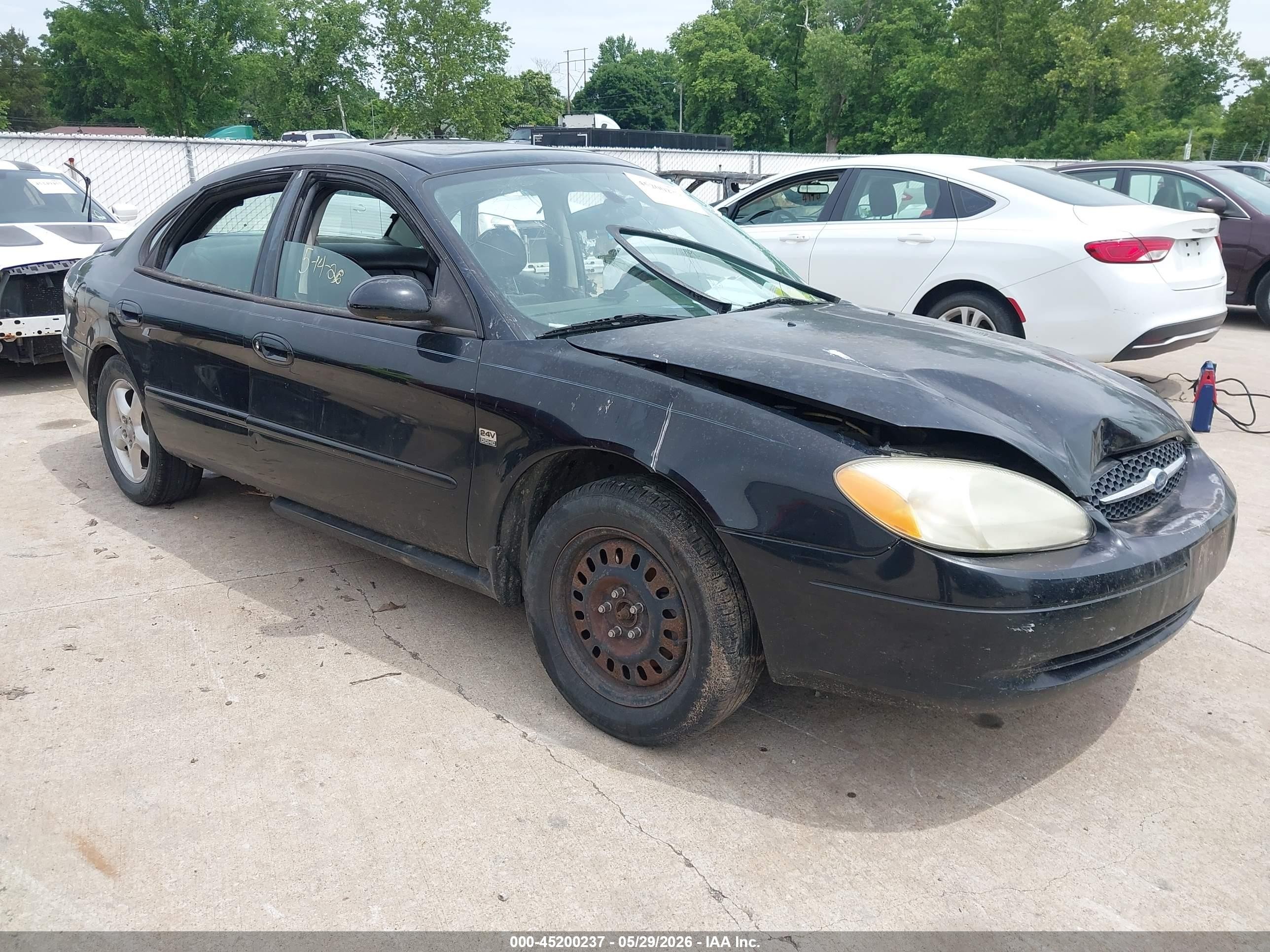 2003 Ford Taurus Ses Black vin: 1FAFP55SX3A196272