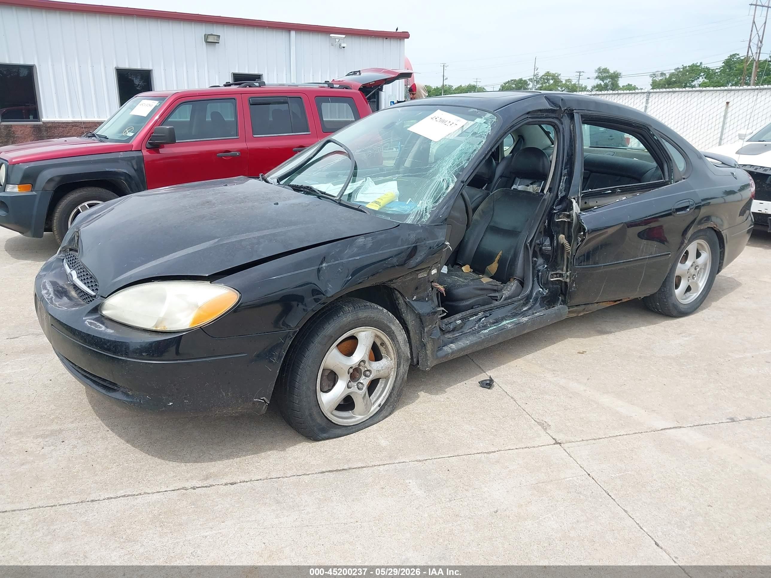 2003 Ford Taurus Ses Black vin: 1FAFP55SX3A196272