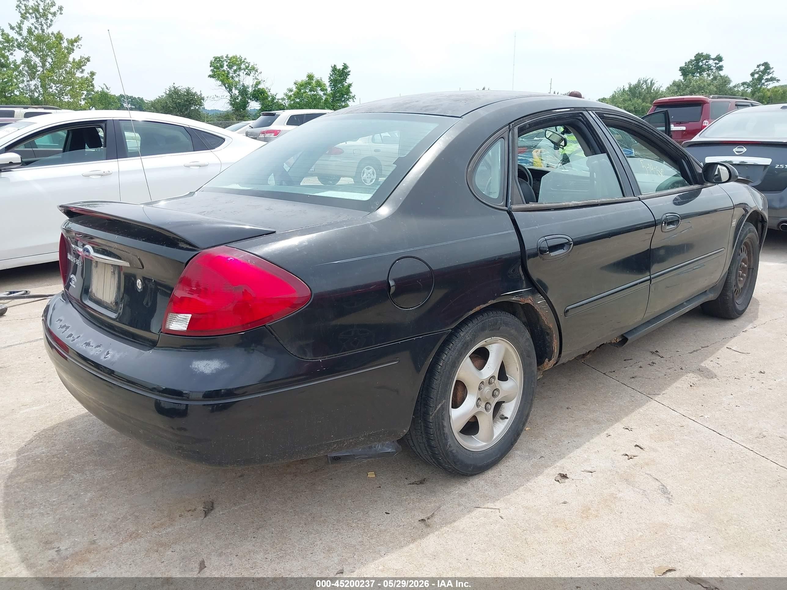 2003 Ford Taurus Ses Black vin: 1FAFP55SX3A196272