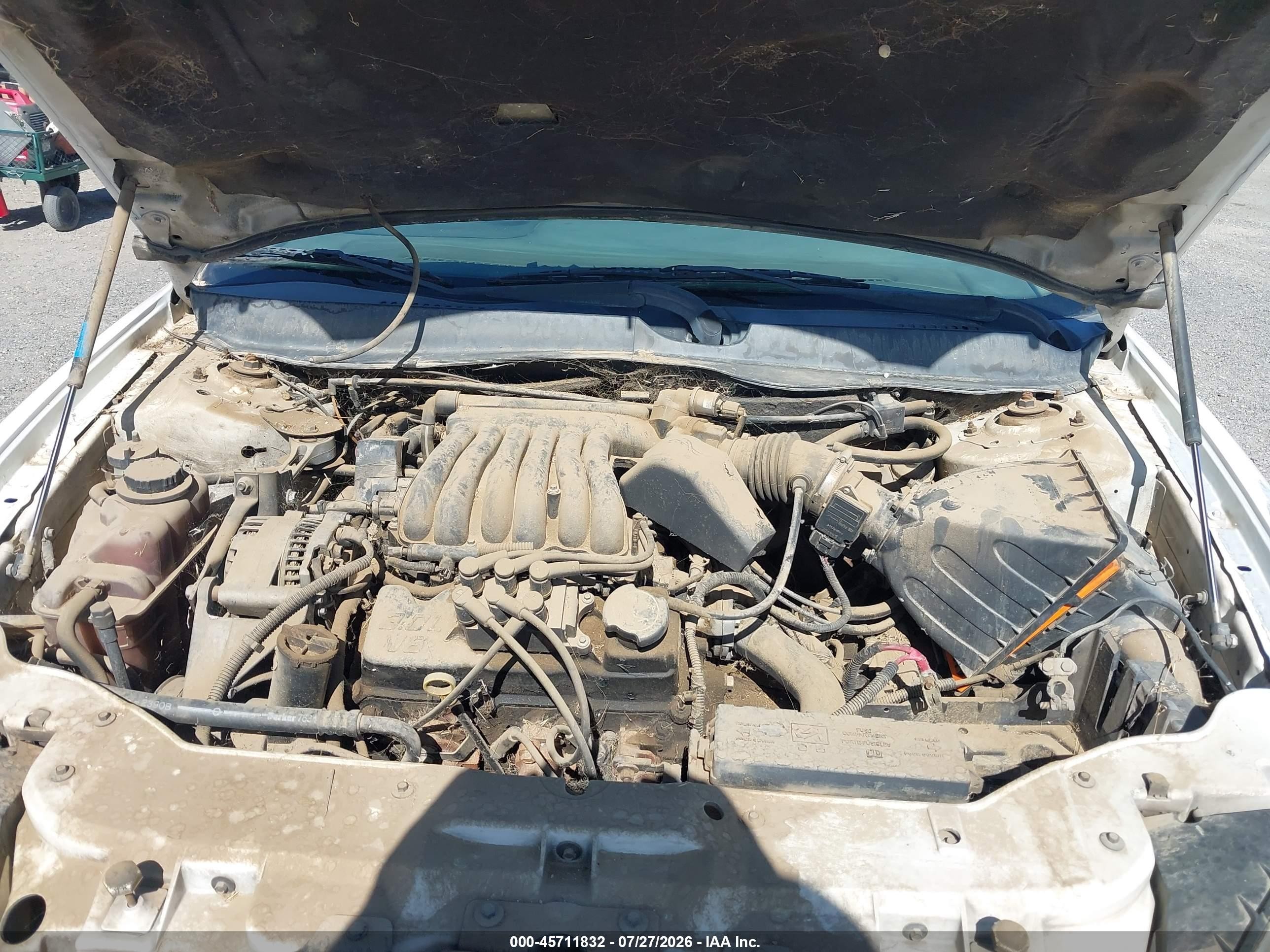 2001 Ford Taurus Ses White vin: 1FAFP55U01G114917