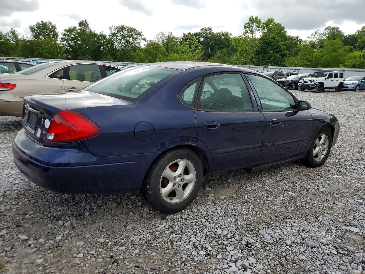 2001 Ford Taurus Ses Blue vin: 1FAFP55U01G138439