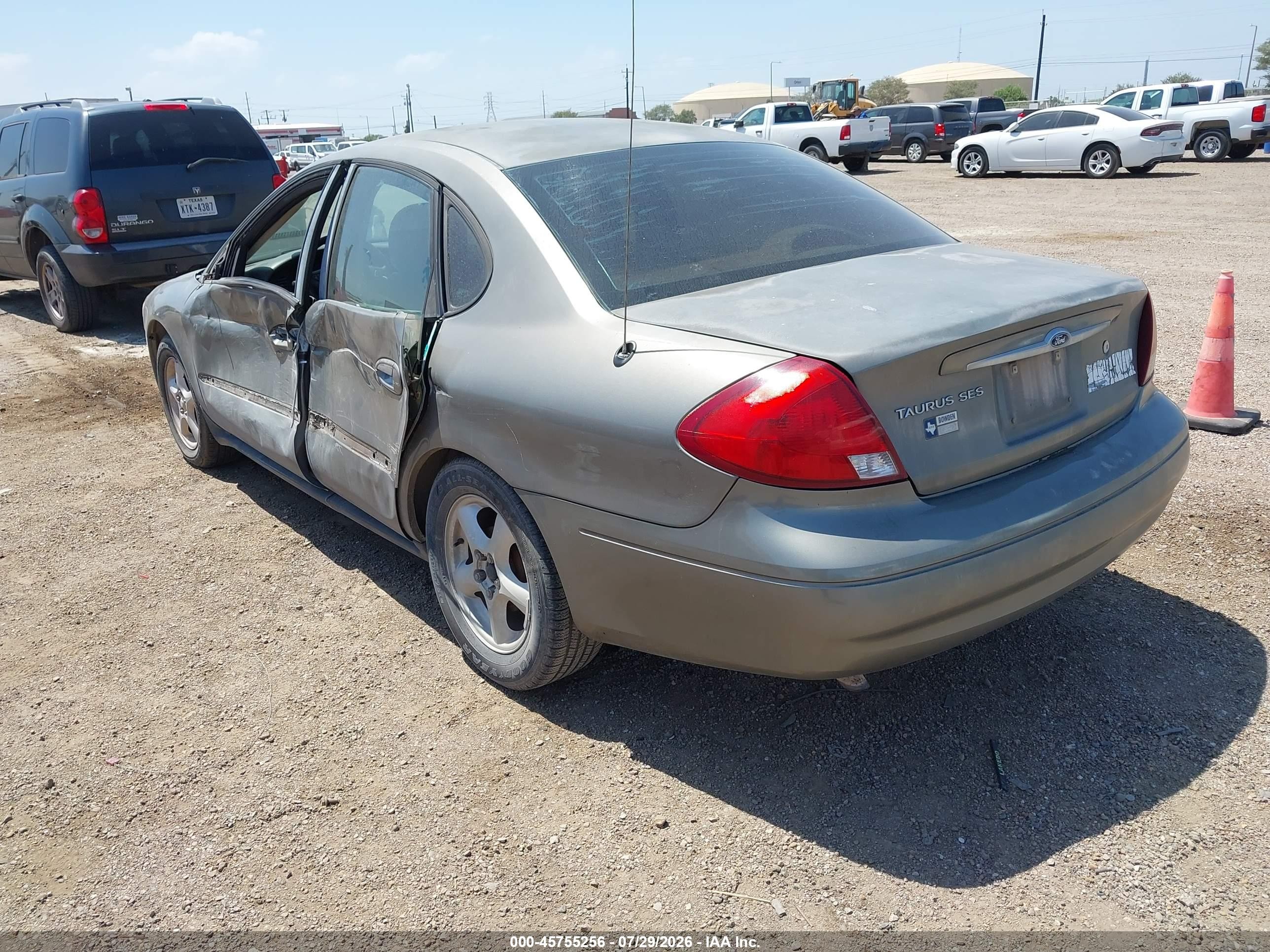 2001 Ford Taurus Ses Gray vin: 1FAFP55U01G189522
