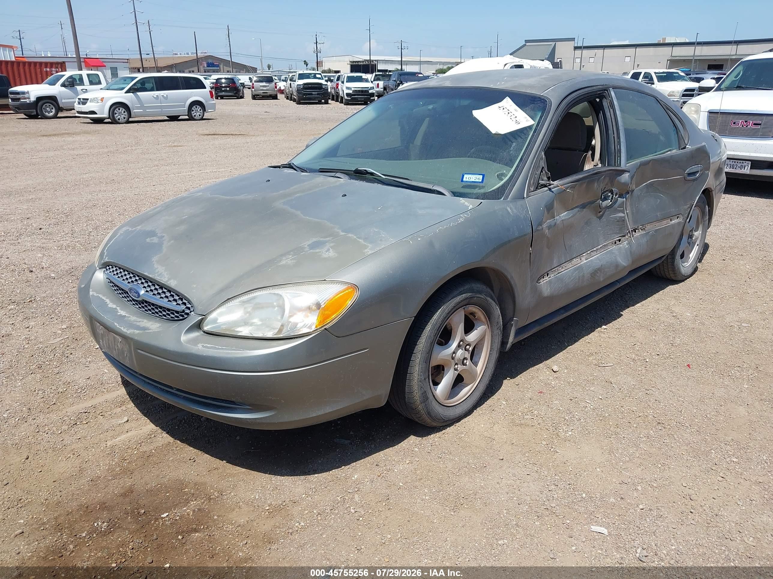 2001 Ford Taurus Ses Gray vin: 1FAFP55U01G189522