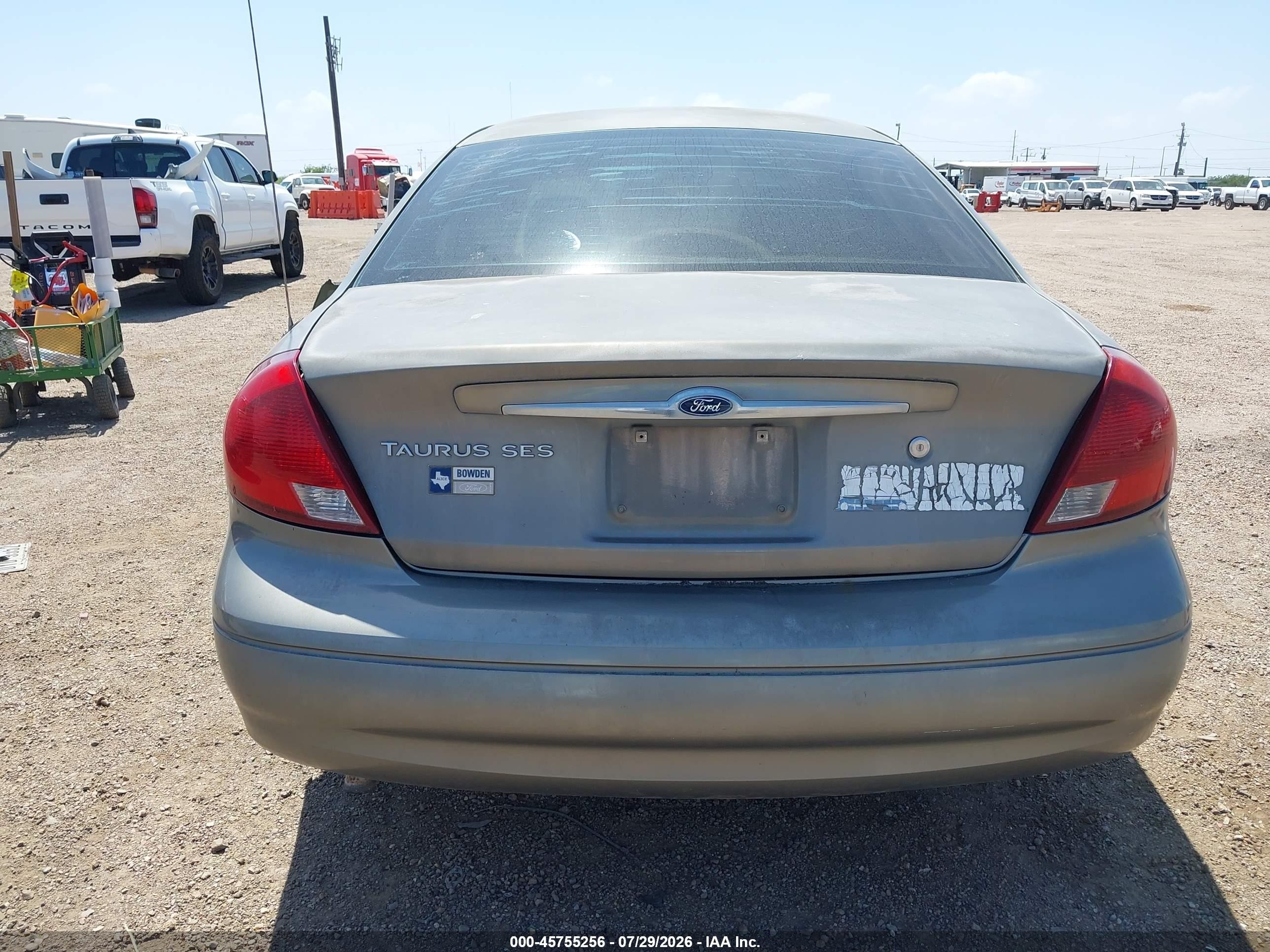 2001 Ford Taurus Ses Gray vin: 1FAFP55U01G189522