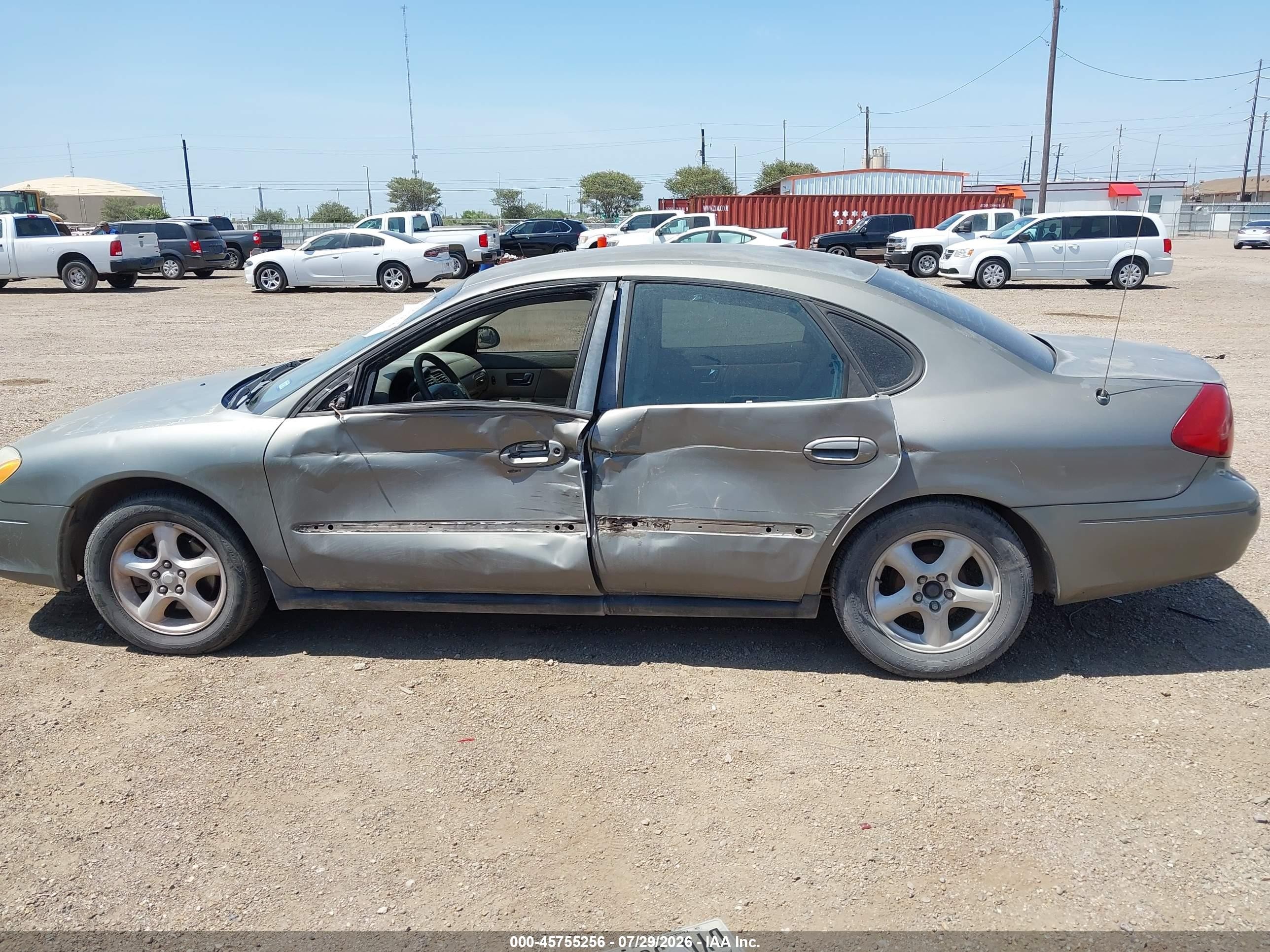 2001 Ford Taurus Ses Gray vin: 1FAFP55U01G189522