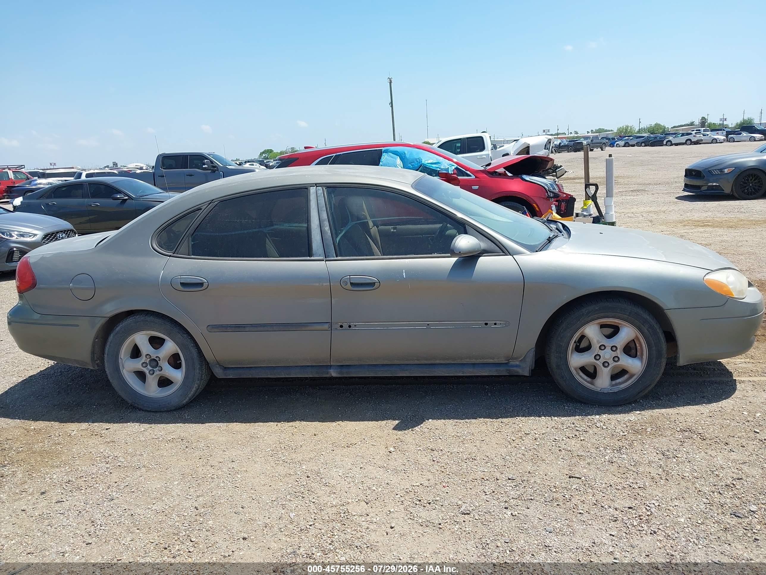 2001 Ford Taurus Ses Gray vin: 1FAFP55U01G189522