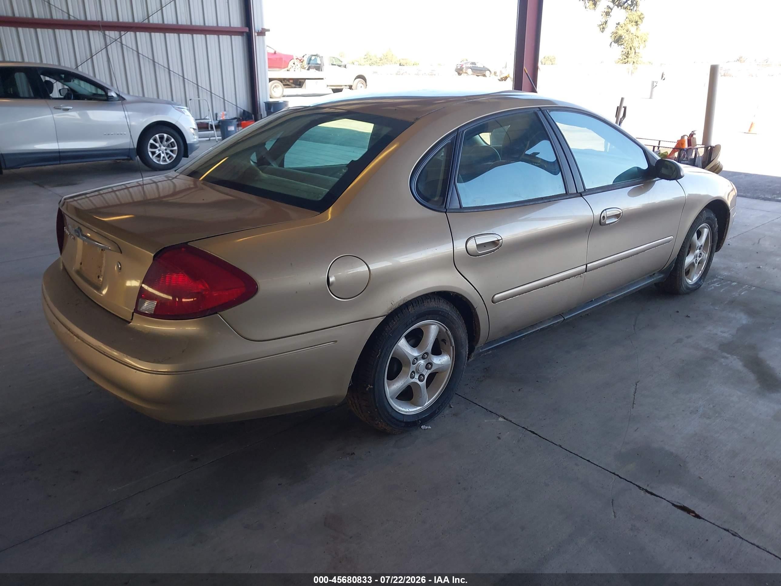 2001 Ford Taurus Ses Желто-коричневый vin: 1FAFP55U11A107655