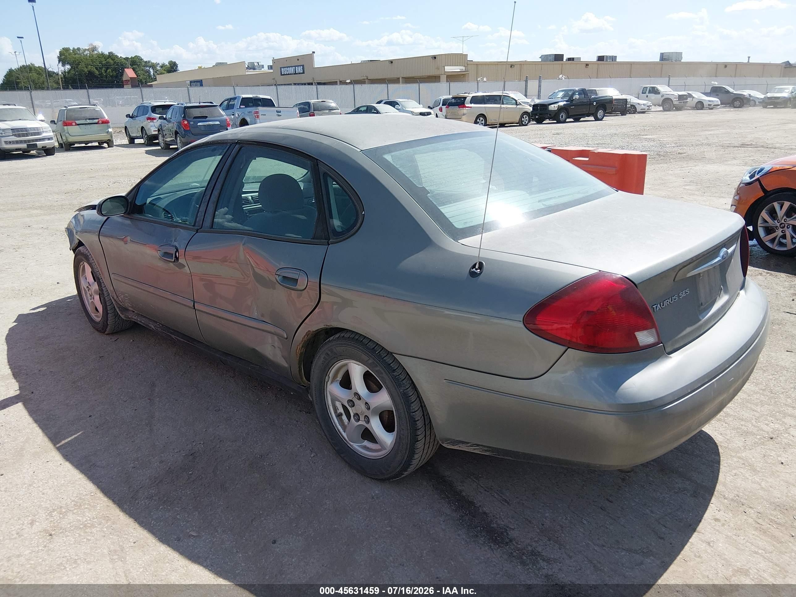 2003 Ford Taurus Ses Gray vin: 1FAFP55U13G154801