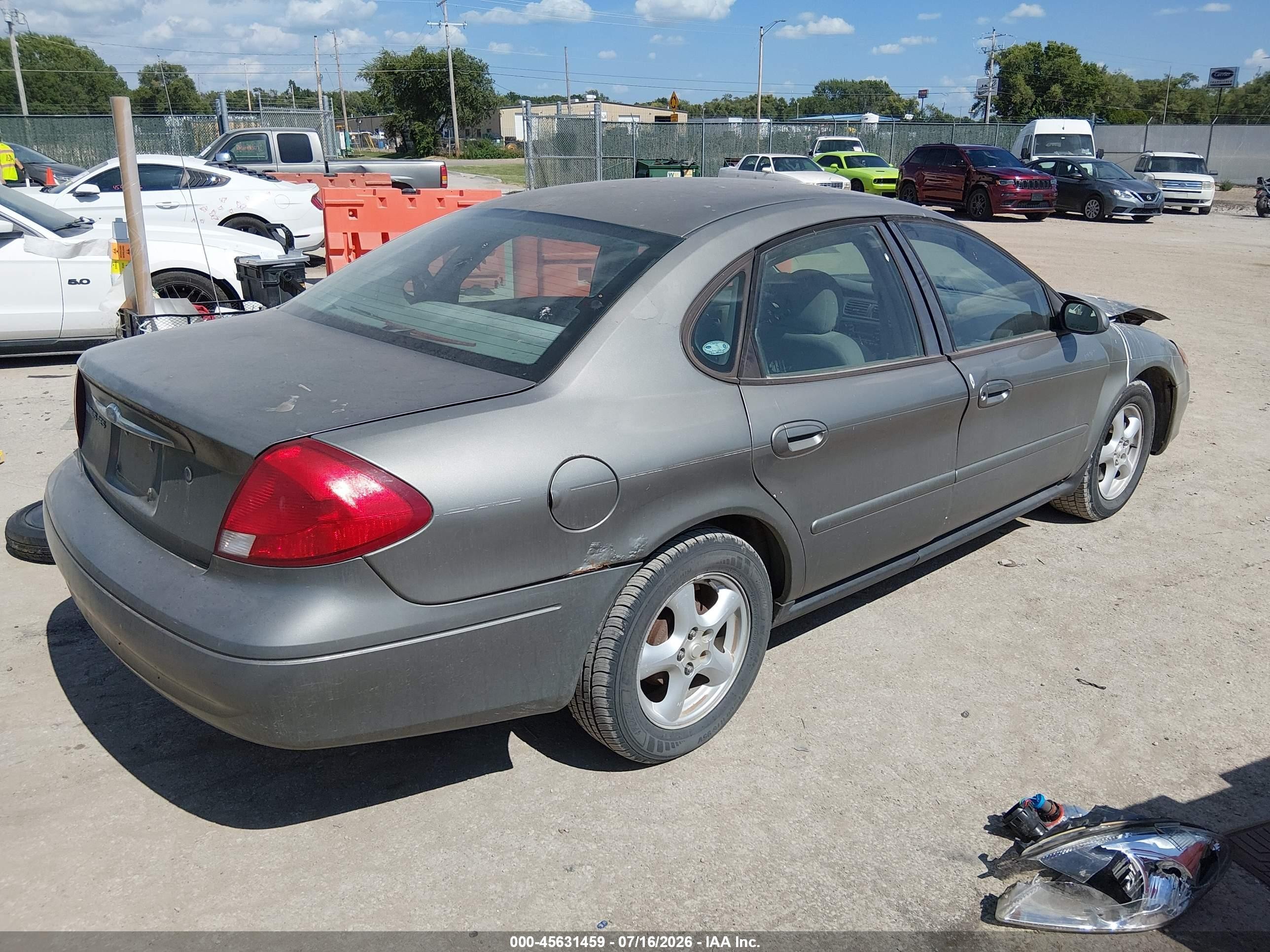 2003 Ford Taurus Ses Gray vin: 1FAFP55U13G154801