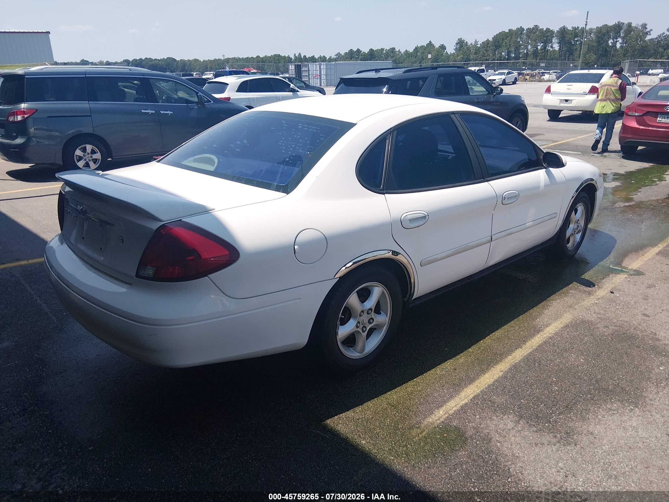 2000 Ford Taurus Ses White vin: 1FAFP55U1YA245495