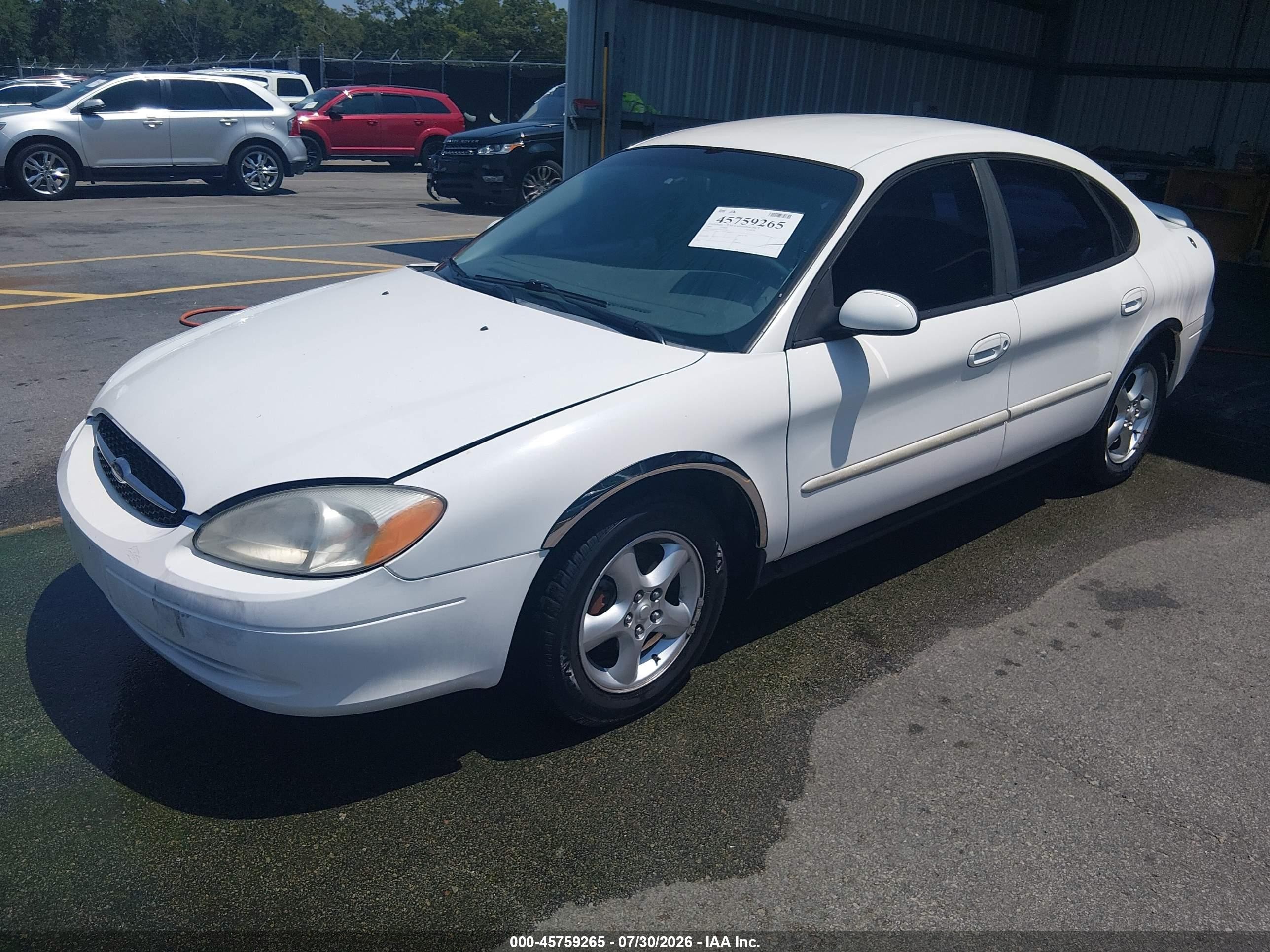 2000 Ford Taurus Ses White vin: 1FAFP55U1YA245495